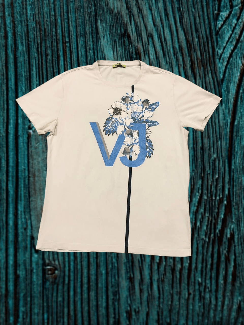 Versace Jeans Couture VERSACE JEANS VJ Print T-shirt White Size US L / EU 52-54 / 3 - 1 Thumbnail