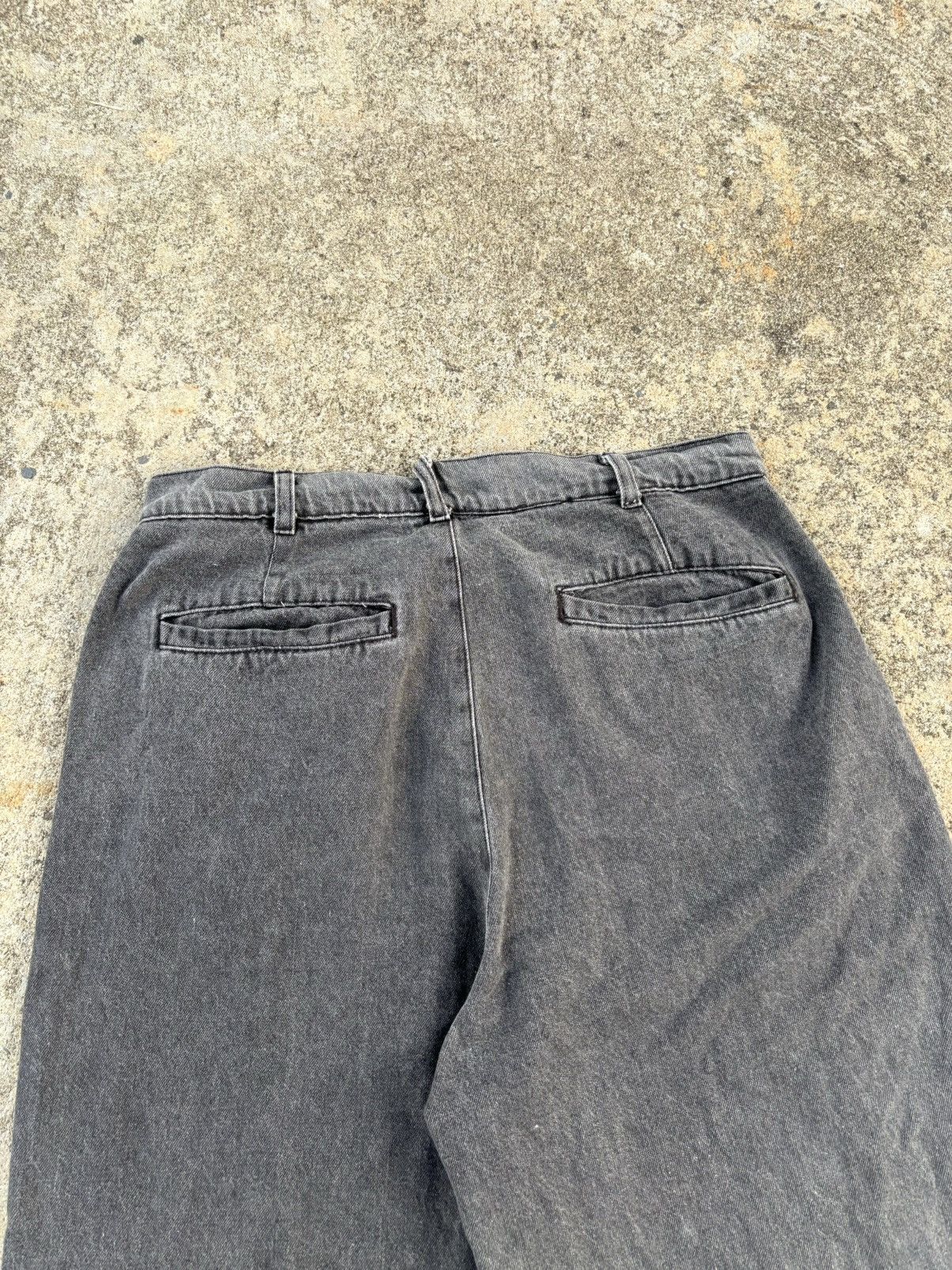 Japanese Brand Vintage Beno Exclusive Label Baggy Jeans Faded Black Size US 30 / EU 46 - 11 Thumbnail