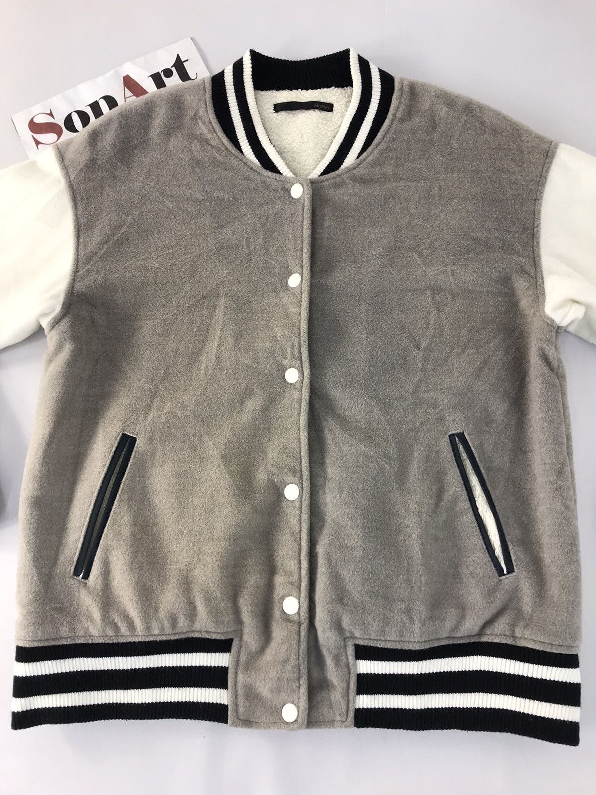 Japanese Brand × Vintage Vintage Heather Varsity Jacket Faded Colour Design Size US M / EU 48-50 / 2 - 3 Thumbnail