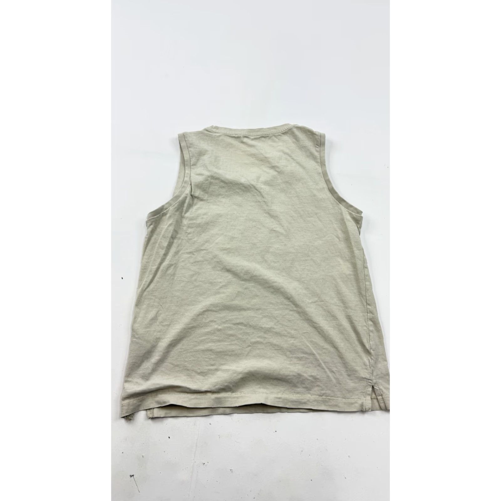 Silver Jeans Co. Silver Jeans Tank Top Shirt Mens M Beige Sleeveless Pocket 100% Cotton Tank Crew Neck Size M / US 6-8 / IT 42-44 - 4 Thumbnail