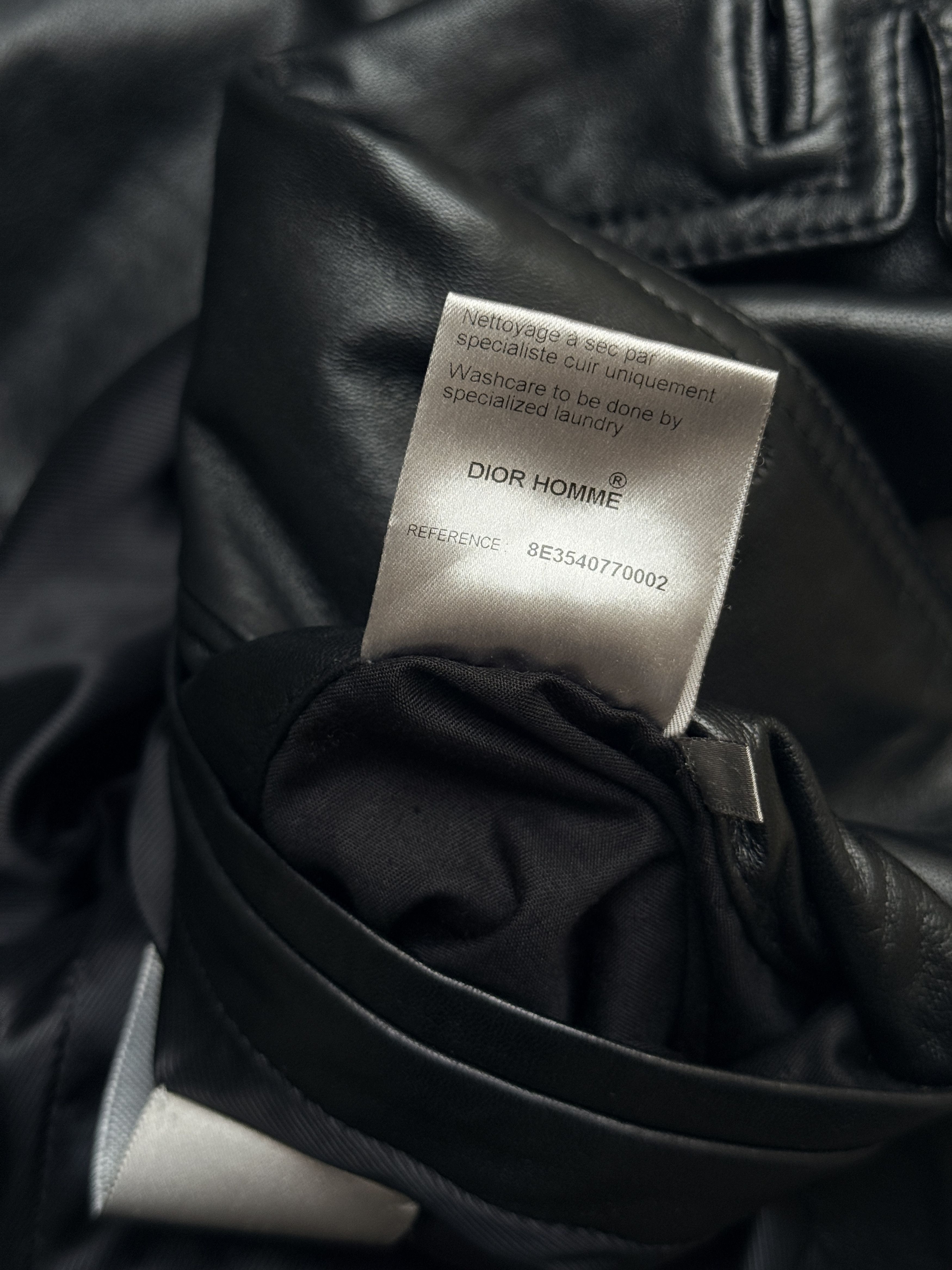 Dior dior homme black leather jacket ss08 spring summe 2008 48 Size US M / EU 48-50 / 2 - 13 Thumbnail