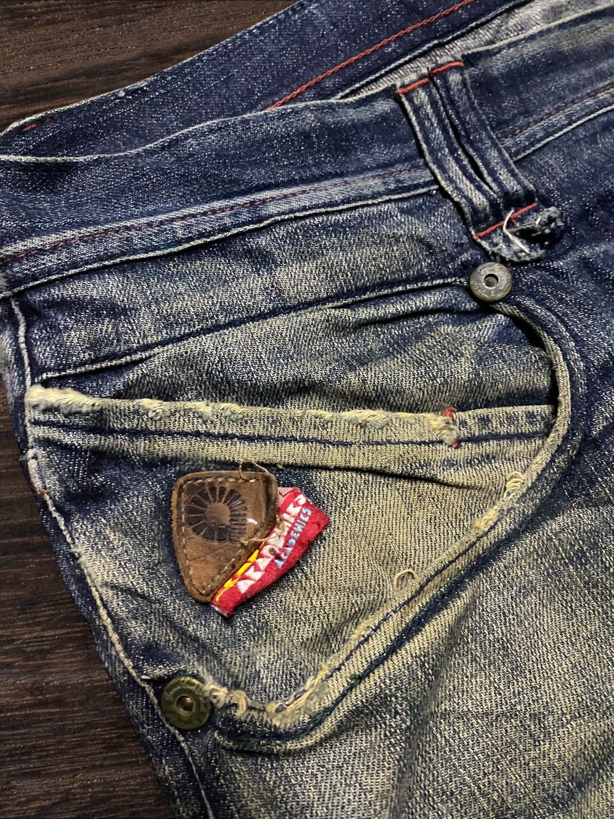 Akademiks Waist 40-41 Akademiks Mud Wash Distressed Embroidery Baggy Size US 40 / EU 56 - 7 Thumbnail