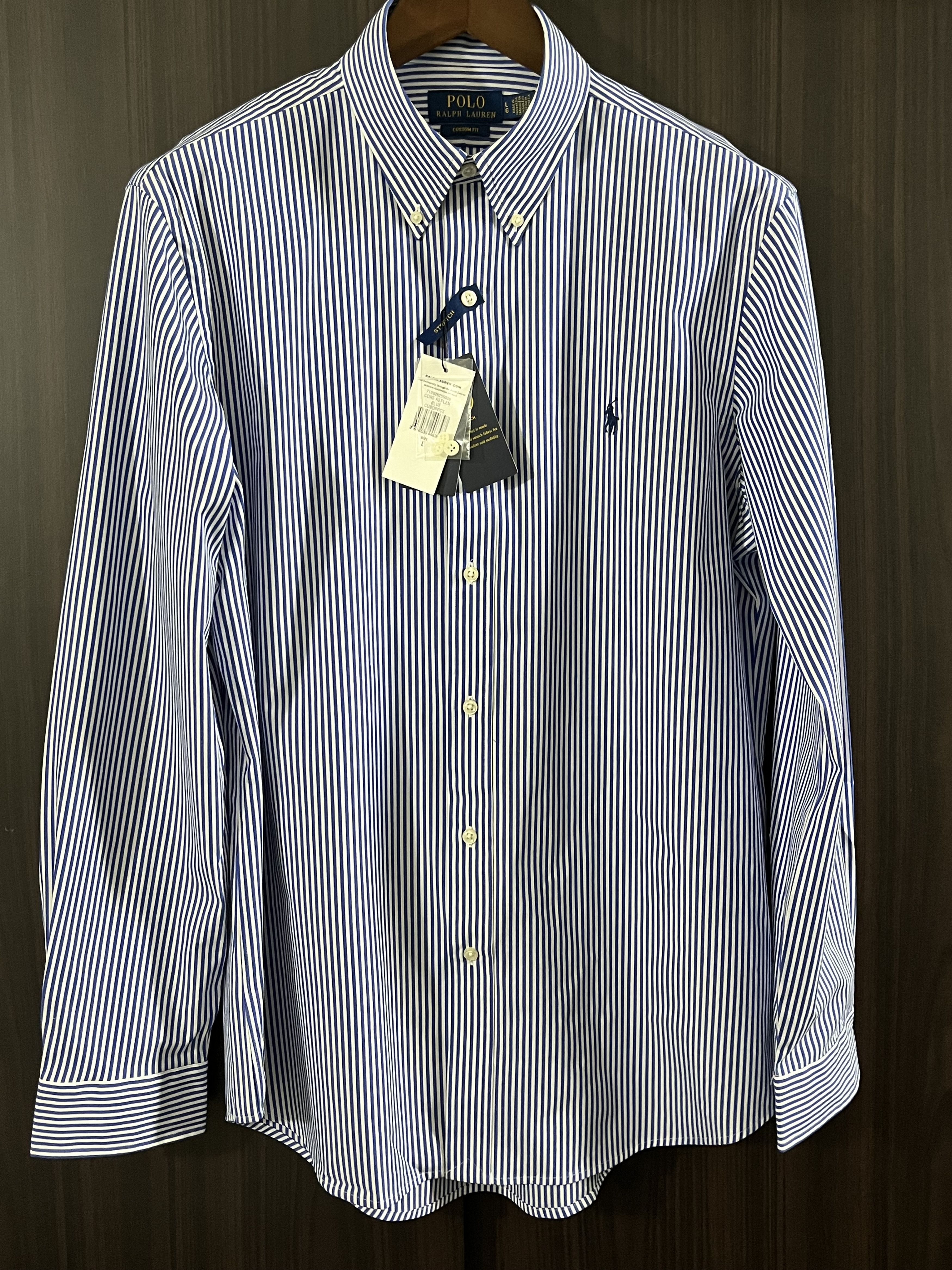 Polo Ralph Lauren Polo Ralph Lauren Custom Fit Stretch Poplin Shirt Size US L / EU 52-54 / 3 - 2 Thumbnail