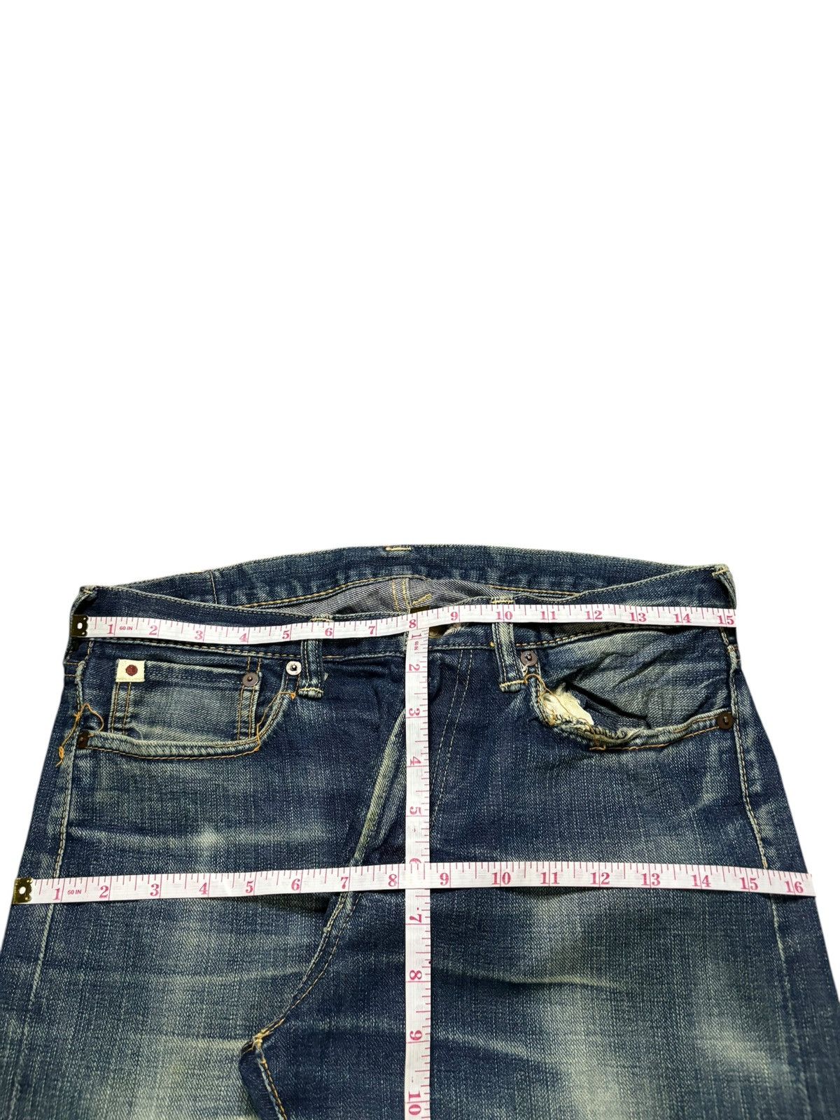 45rpm Vintage Japanese 45 rpm Mud Wash Distressed Jeans Size US 30 / EU 46 - 12 Thumbnail