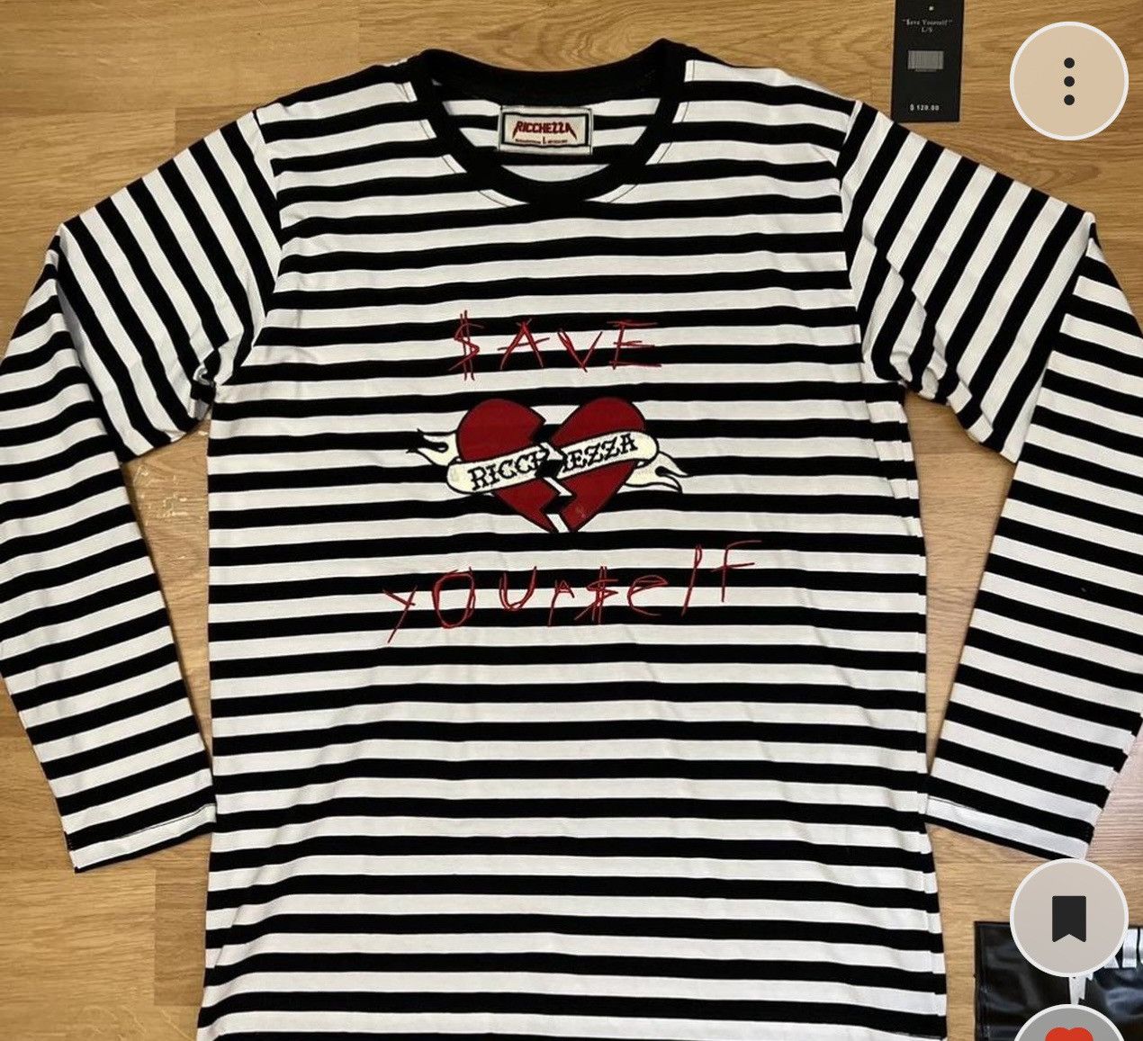 Designer Ricchezza Forever Save Yourself Longsleeve Size US L / EU 52-54 / 3 - 1 Thumbnail