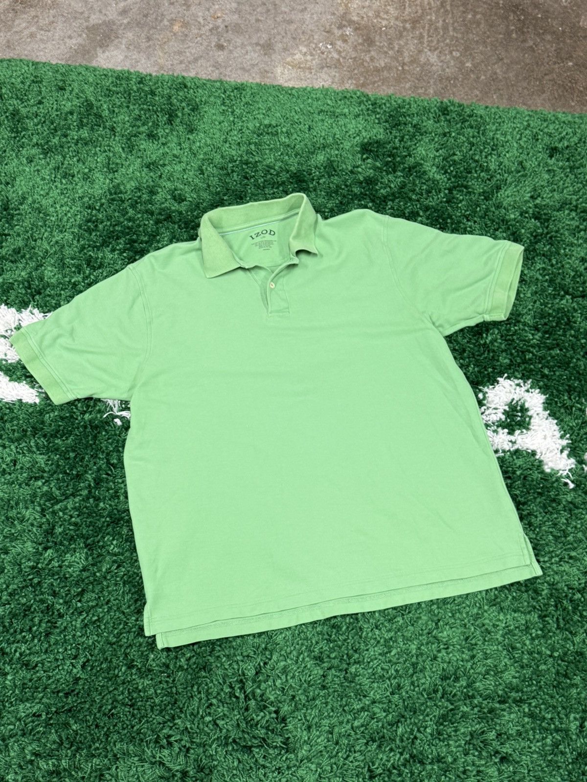 IZOD Green Polo Shirt Large
