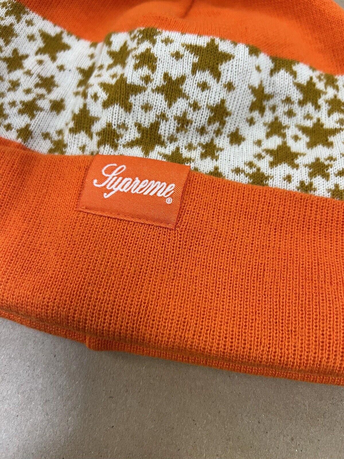 Supreme FW03 Supreme Nike SB Dunk Stars Beanie Hat Orange 2003 Size ONE SIZE - 2 Thumbnail