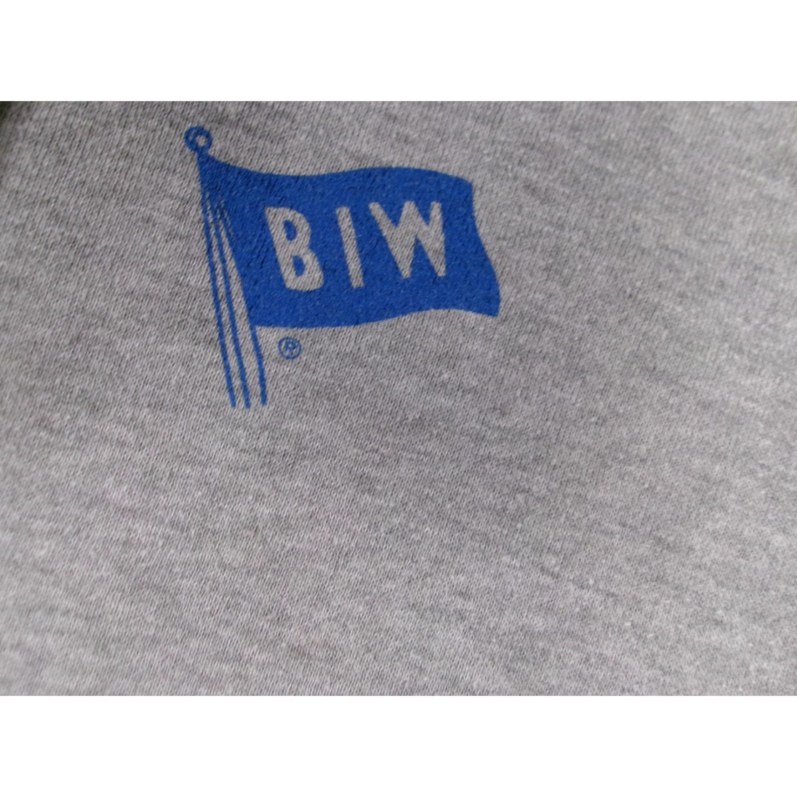 Vintage VINTAGE BIW Bath Iron Works Sweatshirt Men Small Gray Hoodie Pullover Genera Dynamics Size US S / EU 44-46 / 1 - 3 Thumbnail
