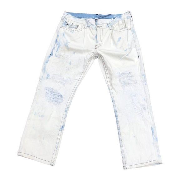 True Religion True Religion Jeans Size 42 STRAIGHT Blue/White Size US 42 / EU 58 - 4 Thumbnail