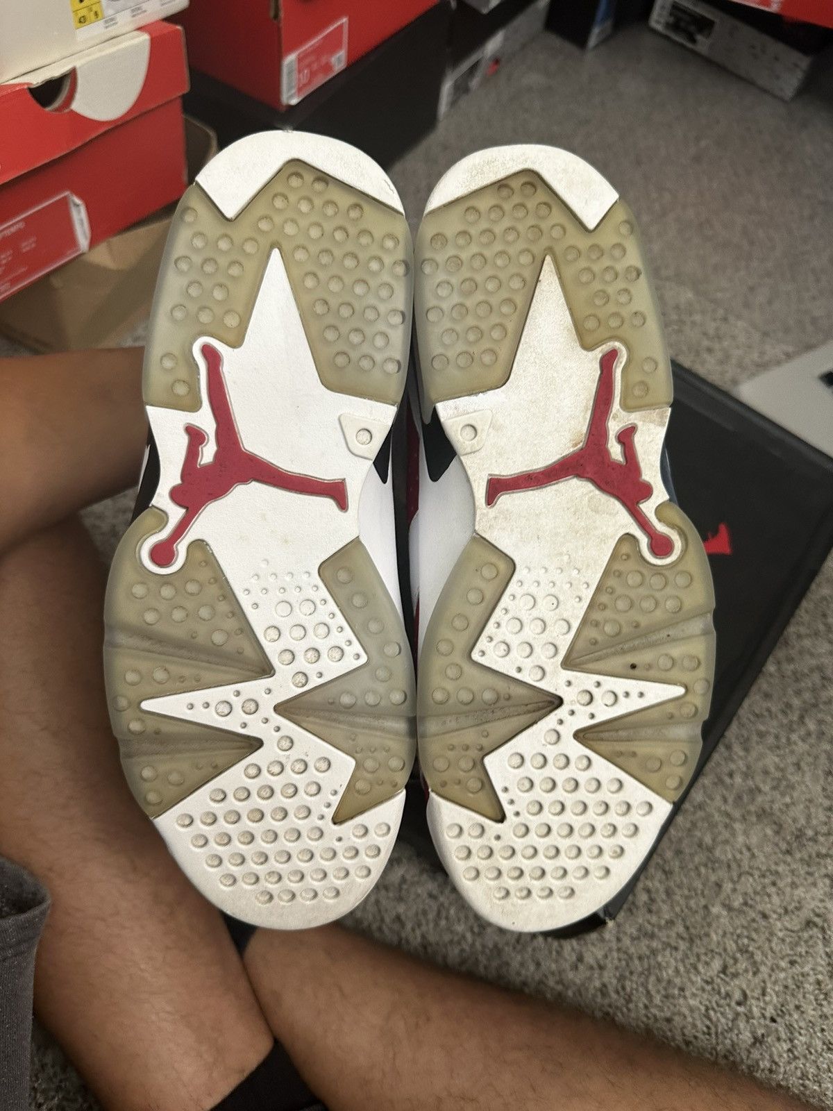 Jordan Brand Air jordan 6 carmine - size 8 Size US 8 / EU 41 - 4 Thumbnail