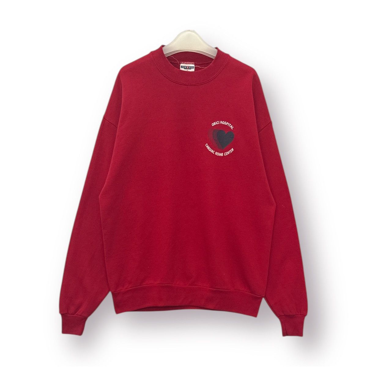 Jerzees 🔥 Vintage 90's Jerzees Obici Hospital Cardiac Rehab WHO - L Size US L / EU 52-54 / 3 - 1 Thumbnail