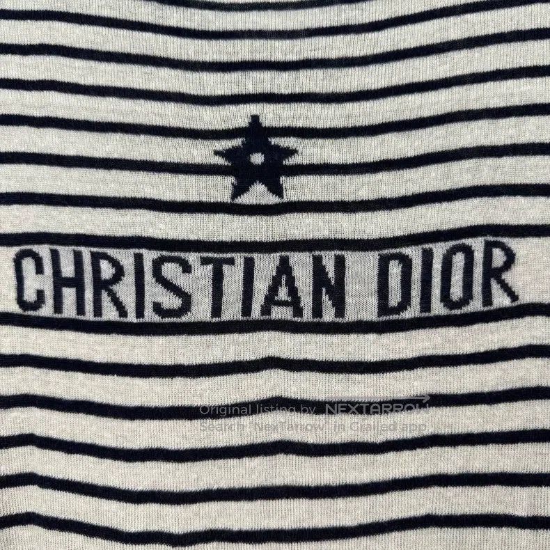 Dior Dior Dark blue and white striped five-pointed star logo sh Size M / US 6-8 / IT 42-44 - 8 Thumbnail
