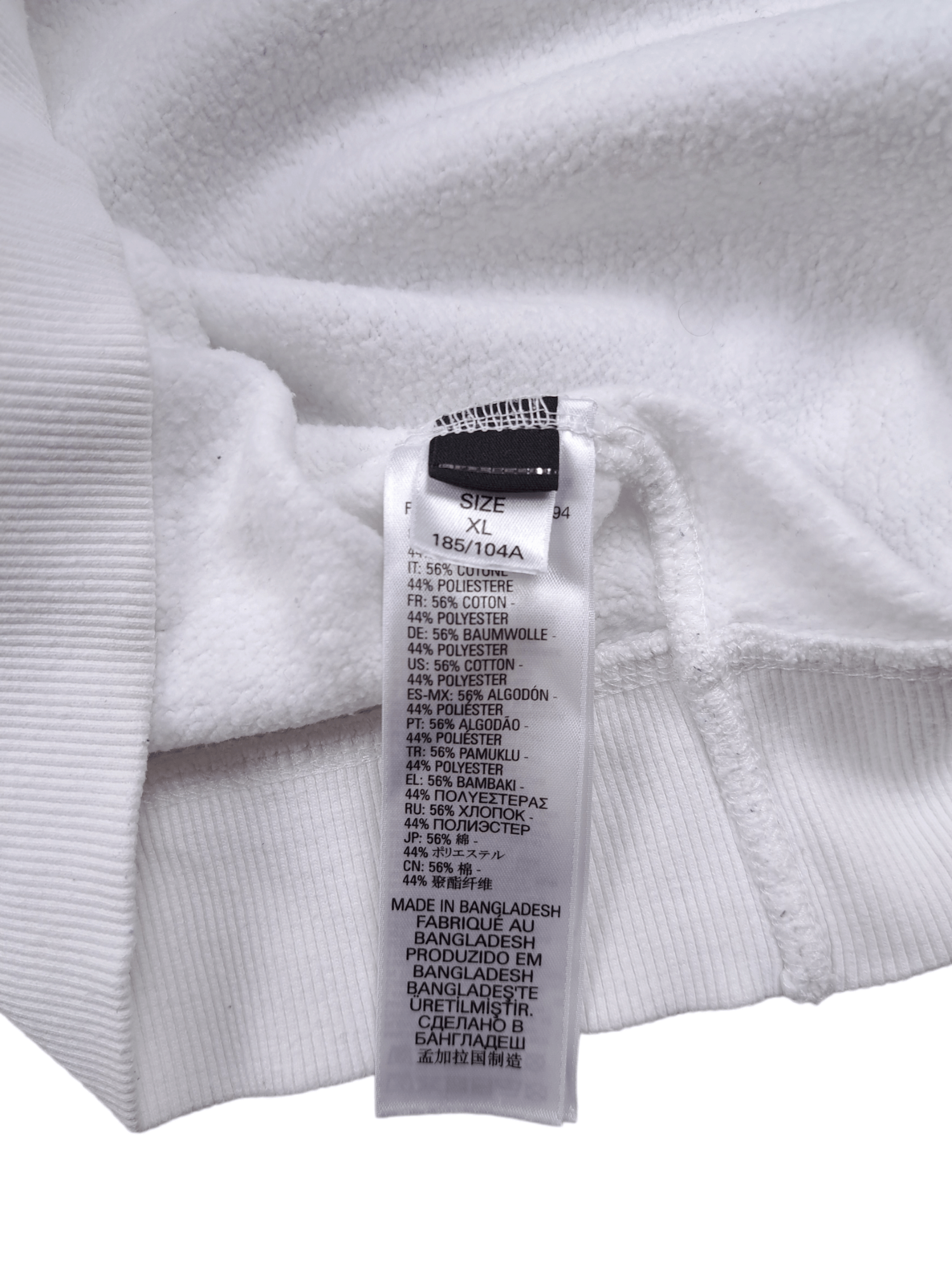 Designer × Diesel 💎 Diesel Broken Logo White Crewneck Sweatshirt Size US XL / EU 56 / 4 - 6 Thumbnail