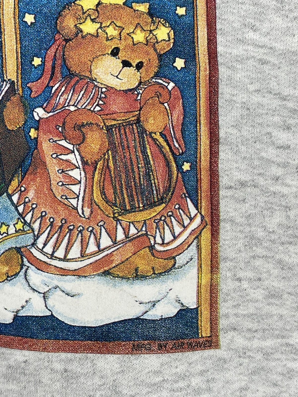 Hanes × Vintage 90s Vintage Christmas Teddy Bear Sweatshirt Size US XL / EU 56 / 4 - 5 Thumbnail