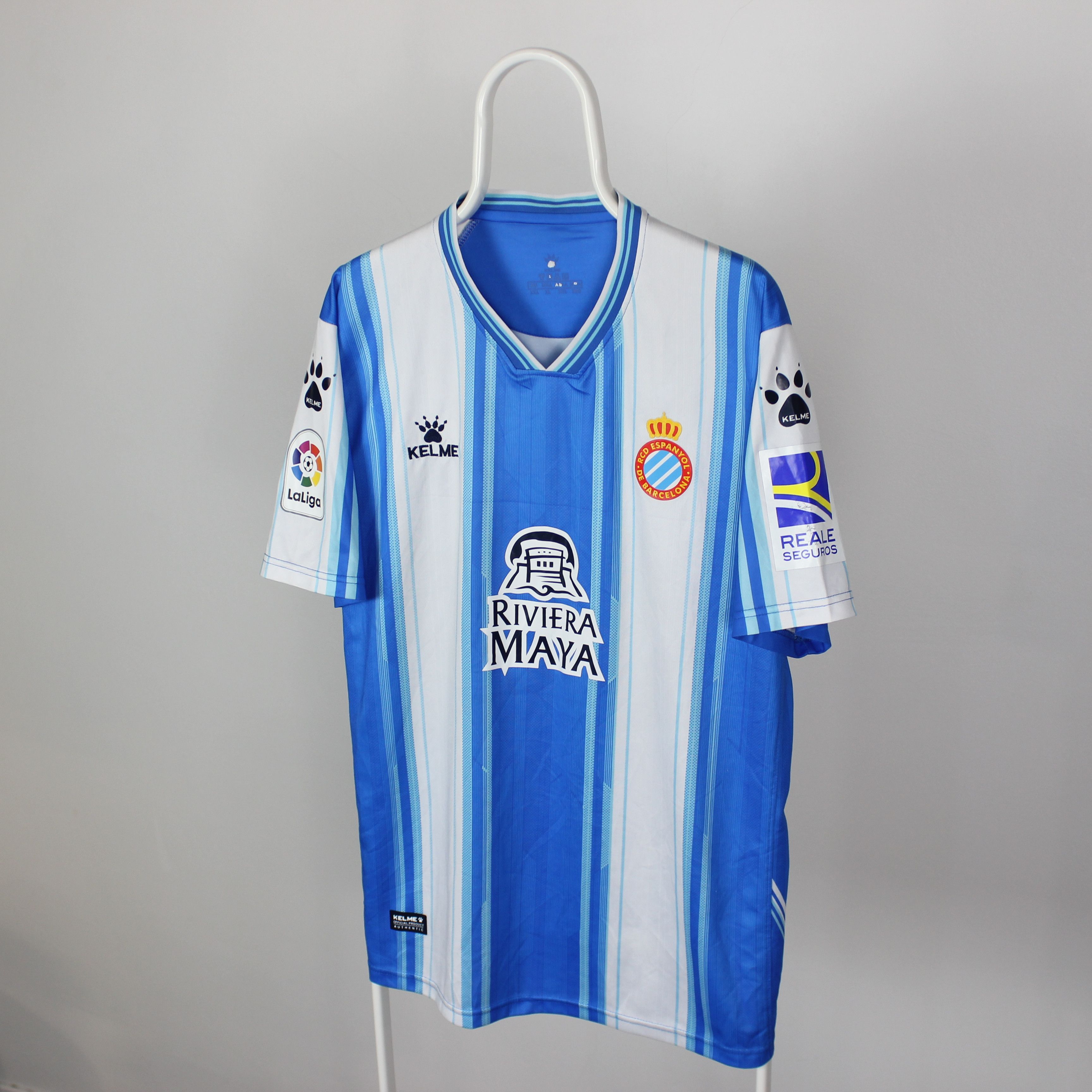 Other Kelme Adria Giner Pedrosa jersey fussbol XL blue Size US XL / EU 56 / 4 - 3 Thumbnail