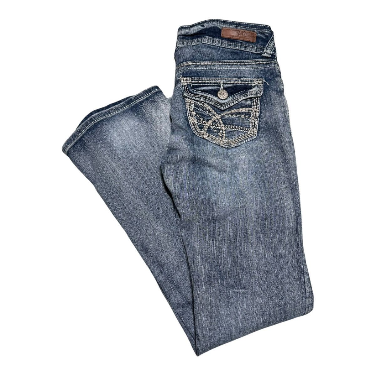 Other Wallflower Pockets Flare Denim Jeans Juniors 29x30 3/8 Size 29" - 1 Thumbnail