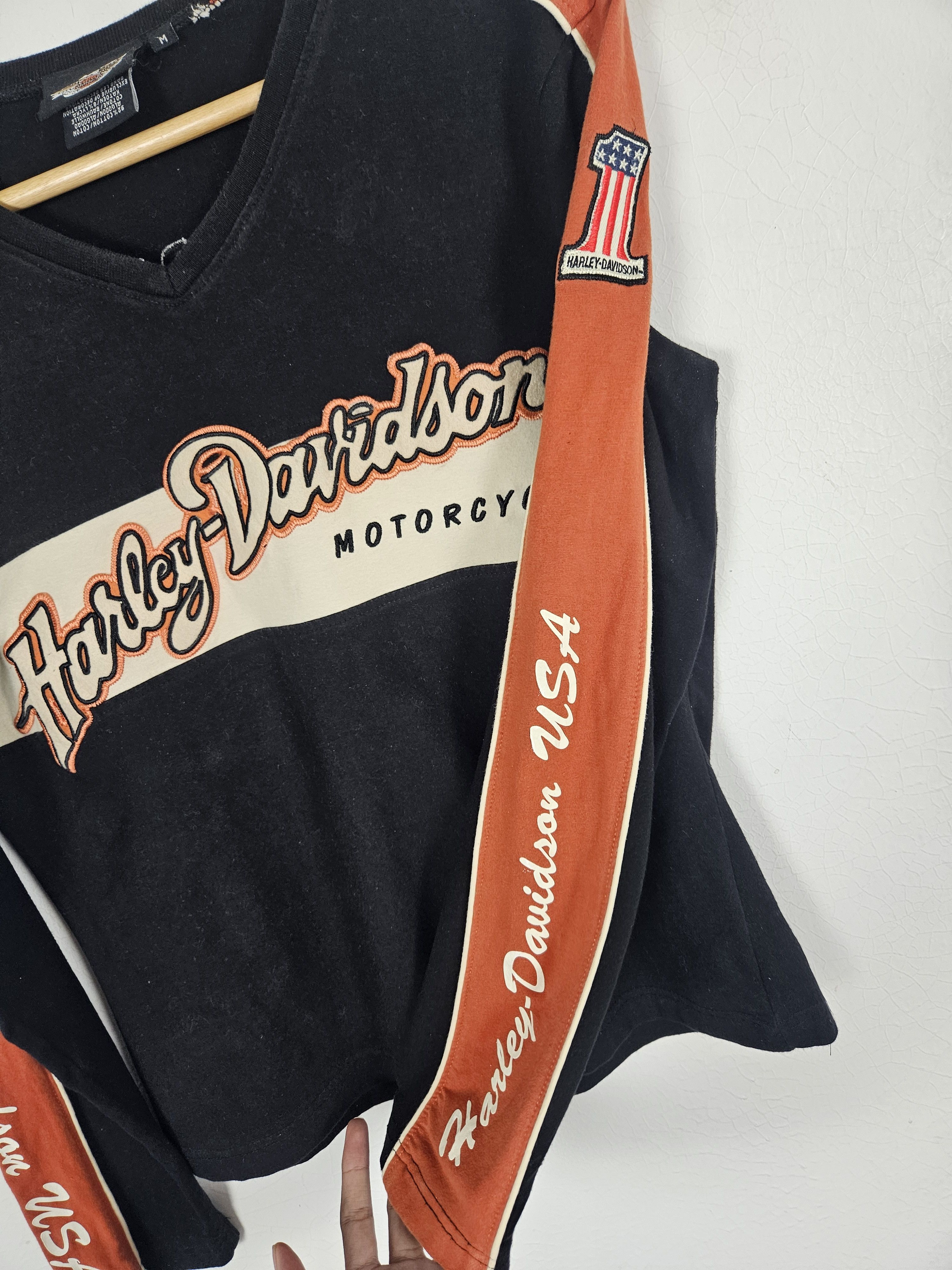 Harley Davidson × Vintage Vintage Harley Davidson motorcycle shirt Size M / US 6-8 / IT 42-44 - 5 Thumbnail