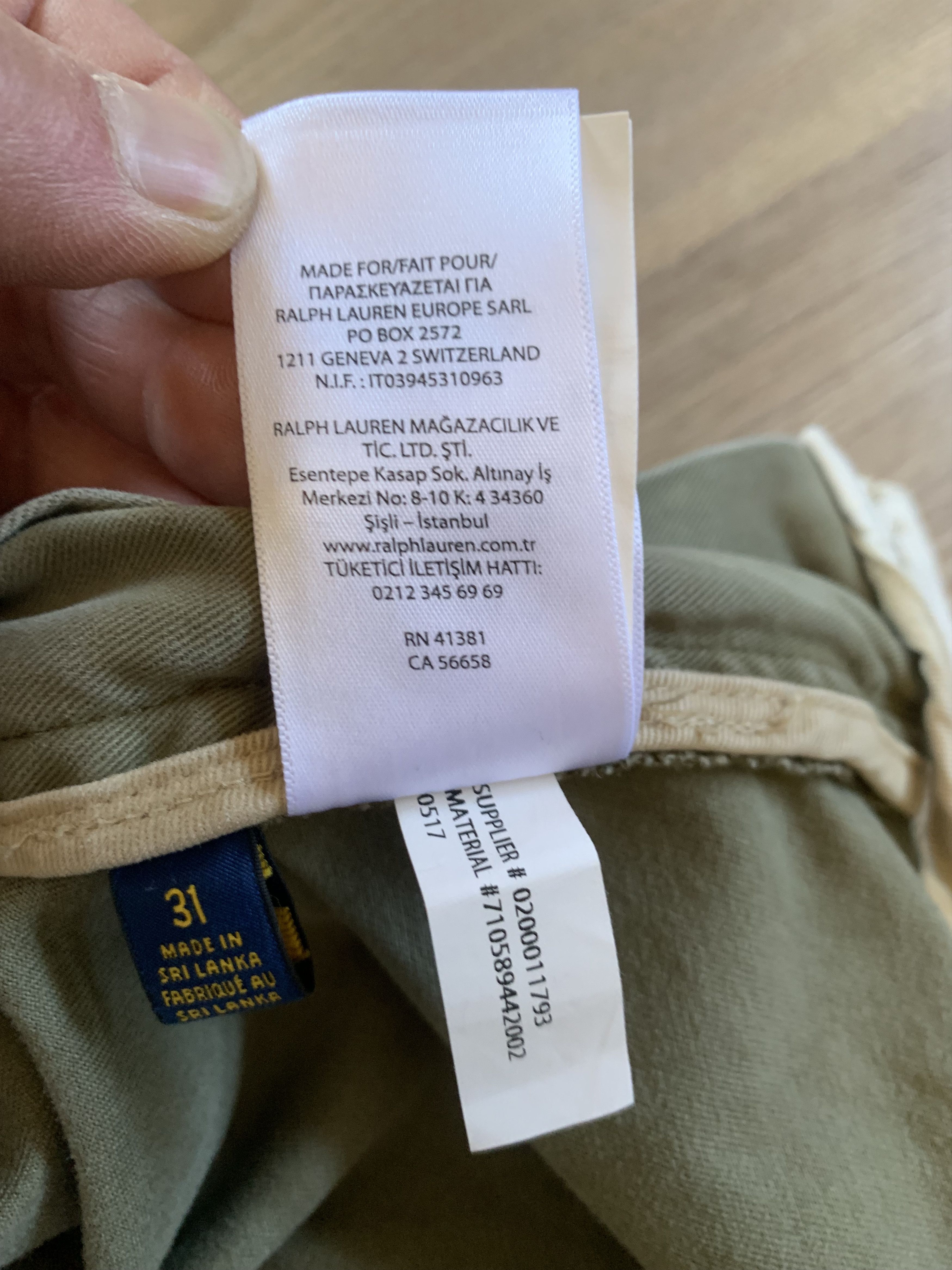 Polo Ralph Lauren Mens Polo Ralph Lauren Vintage Y2K Military Cargo Shorts Size US 31 - 8 Thumbnail