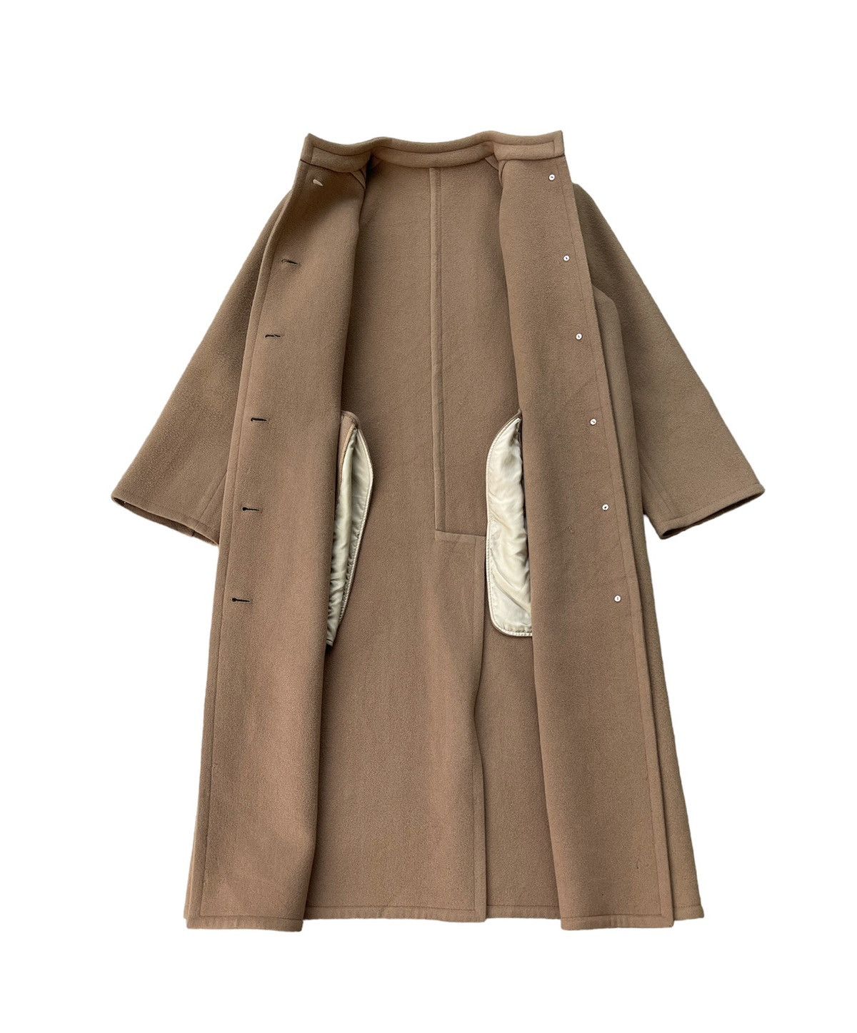 Designer × Givenchy Givenchy Nouvelle Boutique Wool Long Coat–Rare Vintage Japan Size S / US 4 / IT 40 - 4 Thumbnail