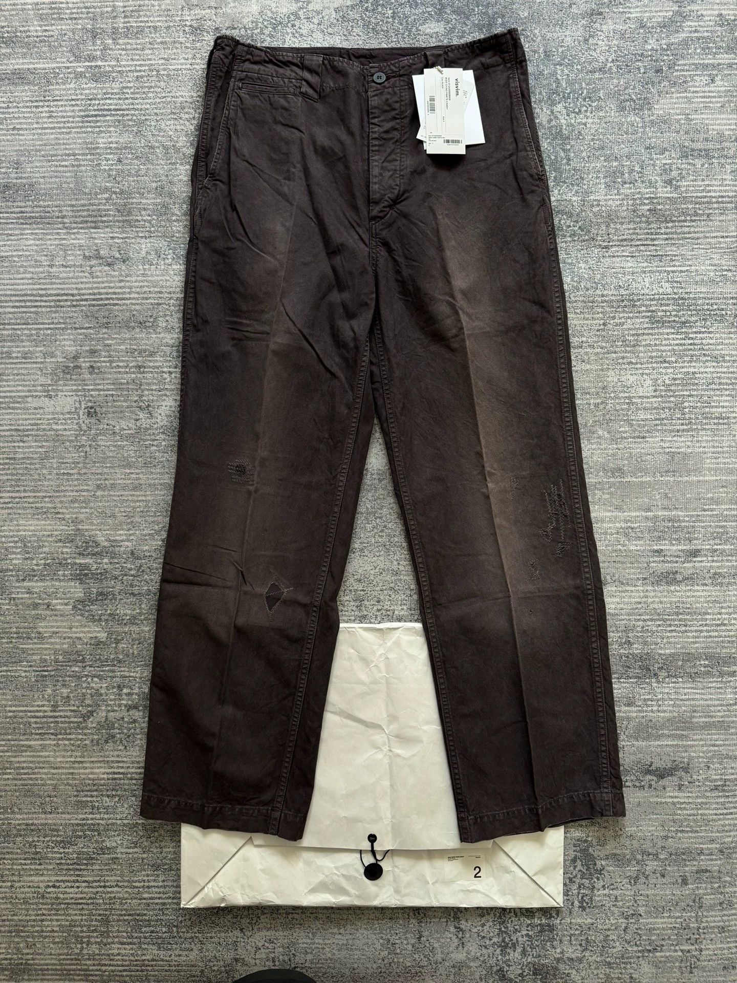 Visvim WIDE CHINO PANTS CRASH | Grailed