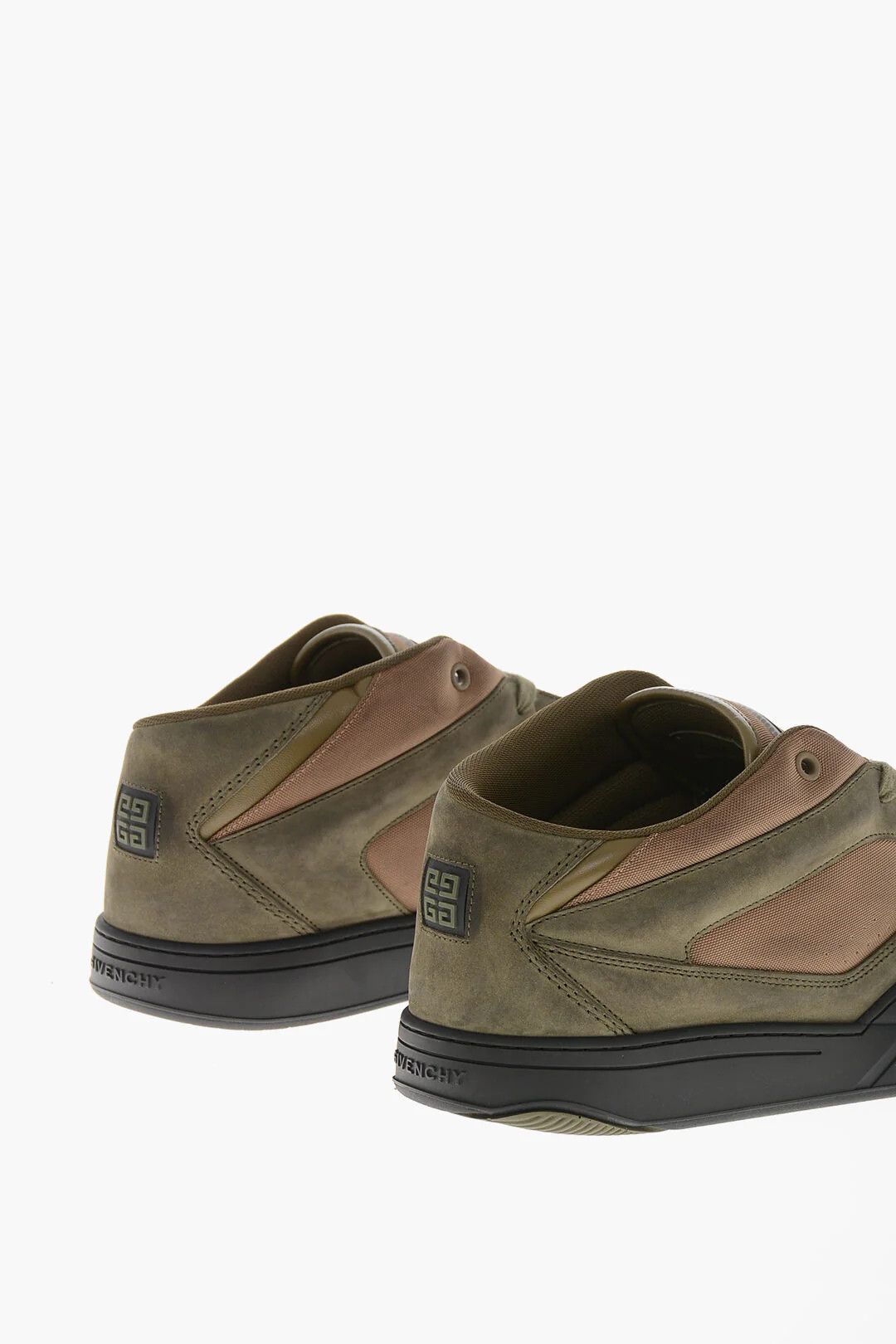 Givenchy og1mm0326 Nappa Leather & Nylon Mid-Top Sneakers Size US 8 / EU 41 - 3 Thumbnail
