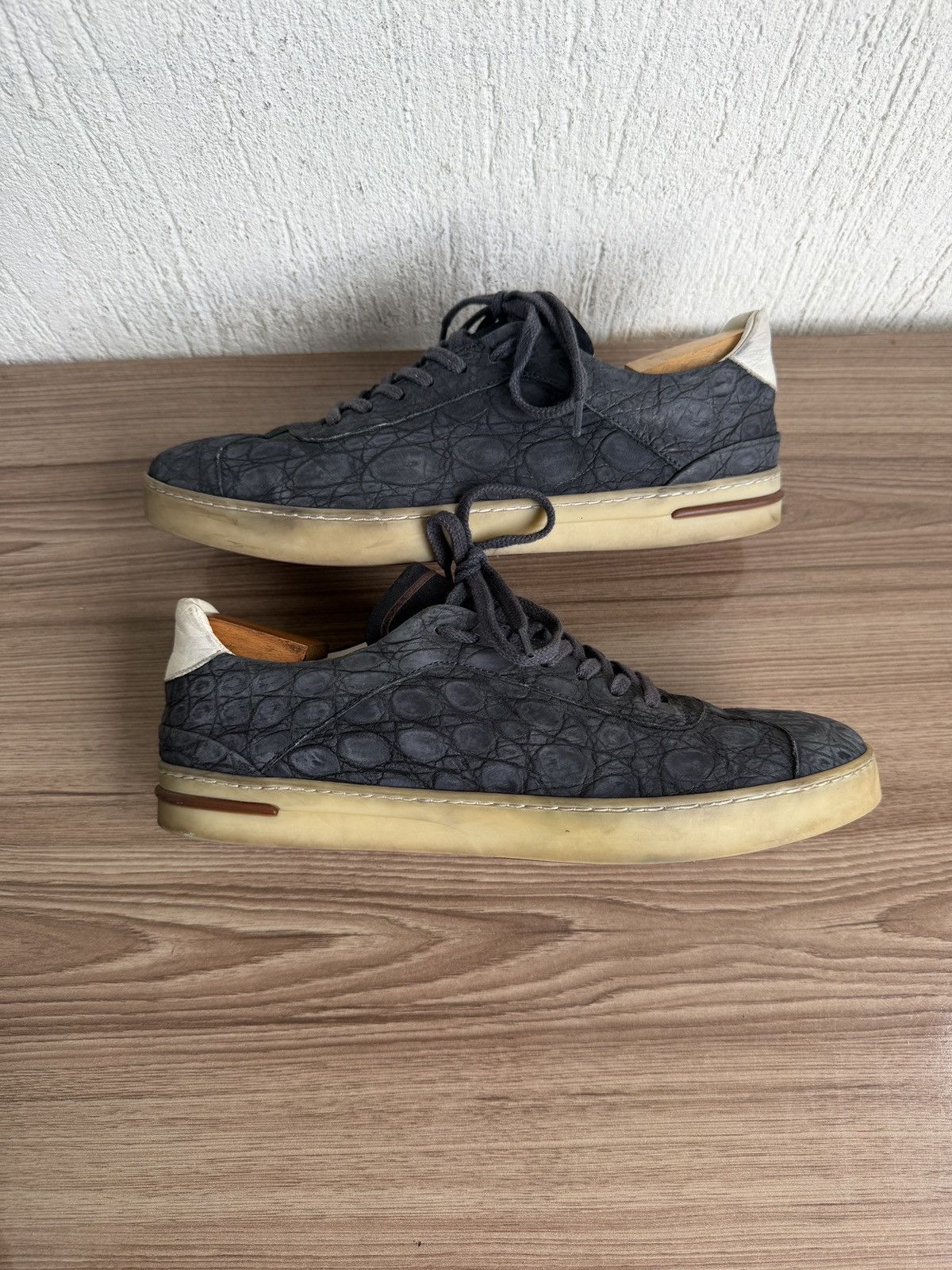 Loro Piana Crocodile embossed 70's walk sneaker Size US 9 / EU 42 - 21 Thumbnail