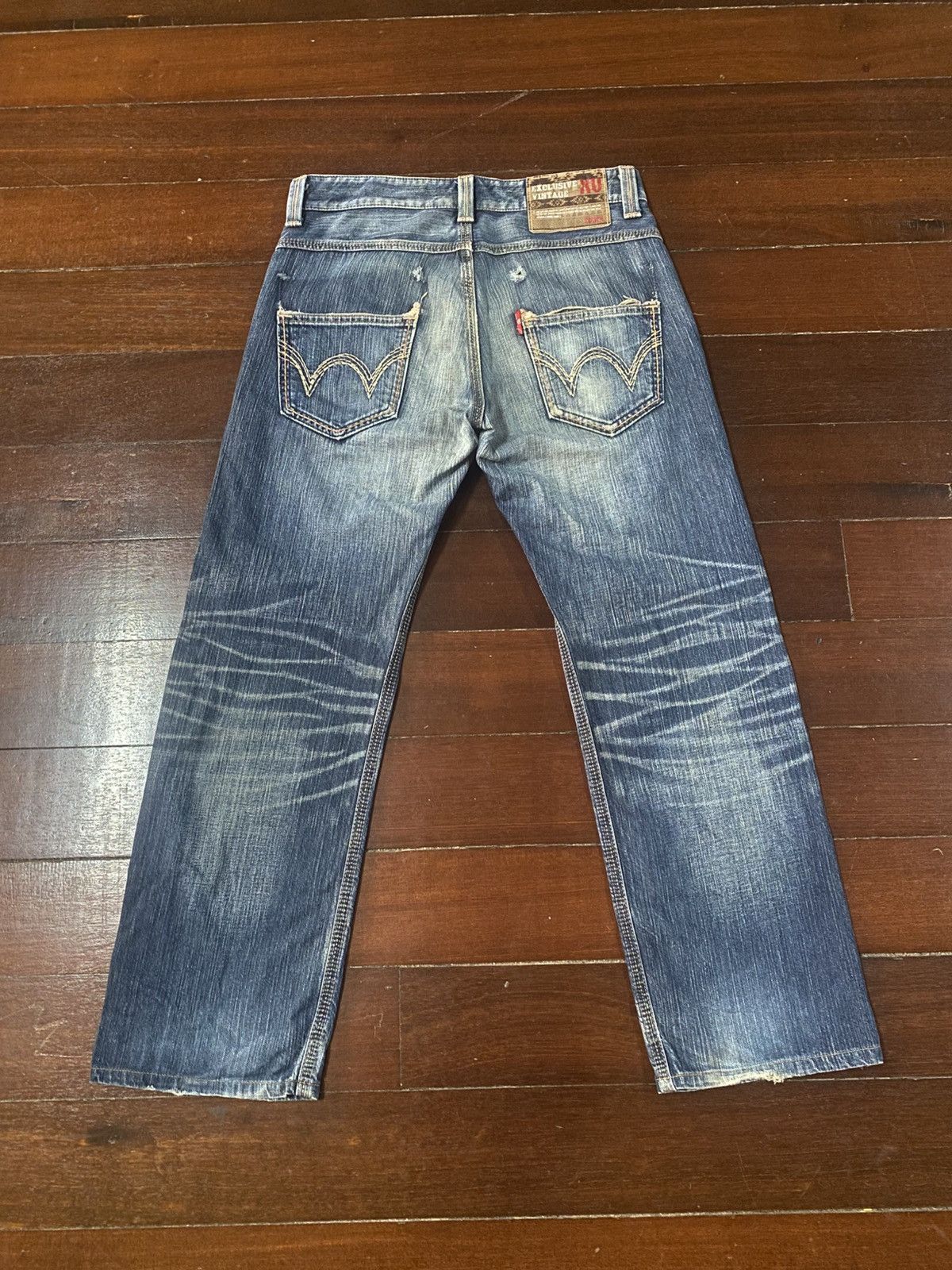 Edwin 💥BAGGY💥EDWIN EXCLUSIVE VINTAGE XV JEANS VERY RARE flare mud Size US 36 / EU 52 - 8 Thumbnail