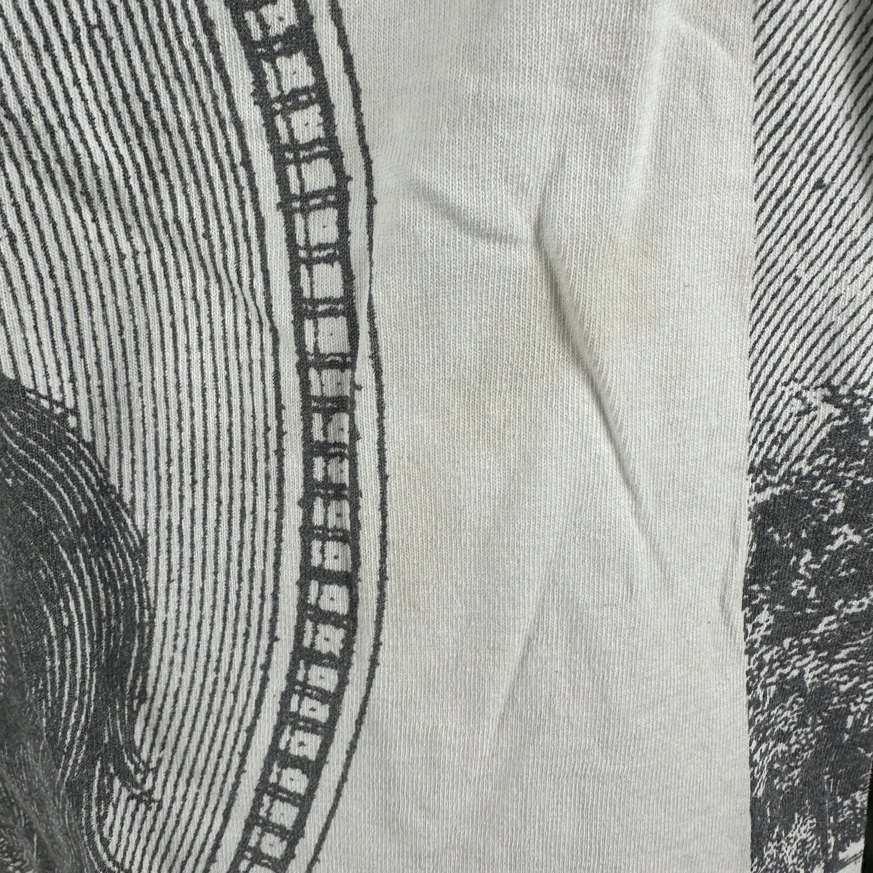 Vintage 2000s $100 Bill Benjamin Franklin All Over Print AOP T-shirt Size US XXL / EU 58 / 5 - 6 Thumbnail