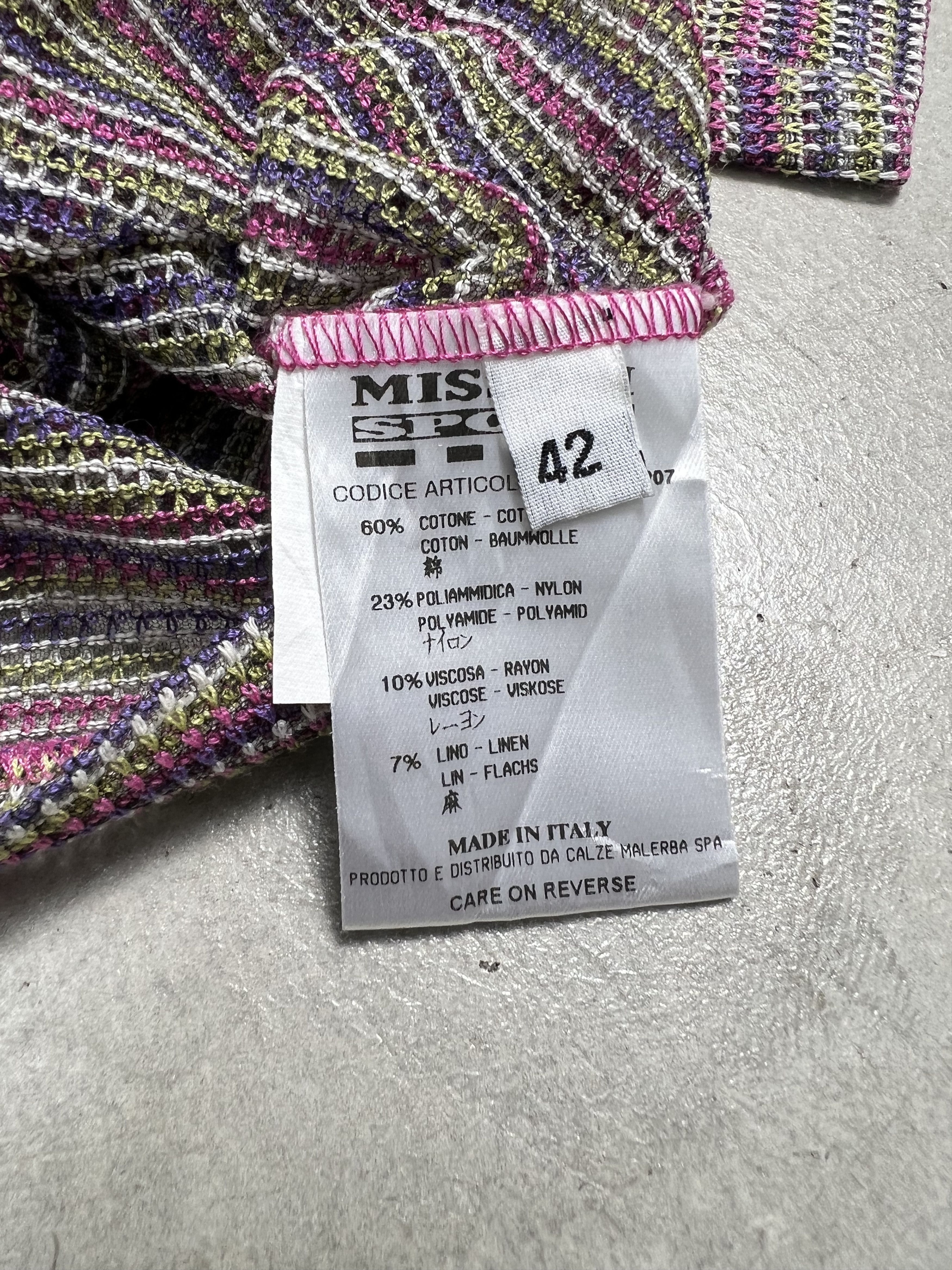 Missoni MISSONI Sport Knit Polyester Blouse (42) GTMPT413 Size M / US 6-8 / IT 42-44 - 5 Thumbnail
