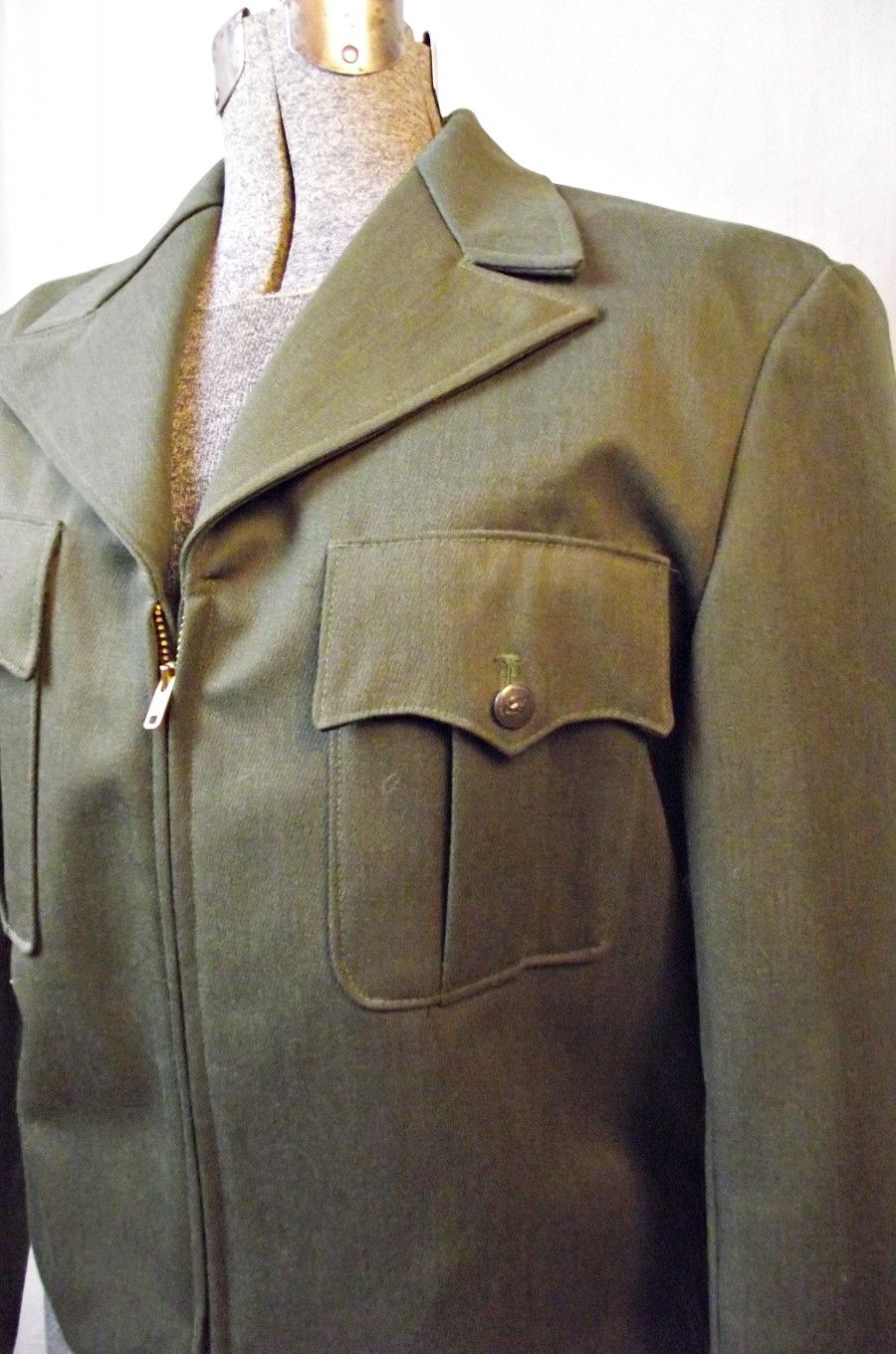 Vintage Whipcord National Park Service Ranger Uniform Jacket 1940s Size US M / EU 48-50 / 2 - 3 Thumbnail