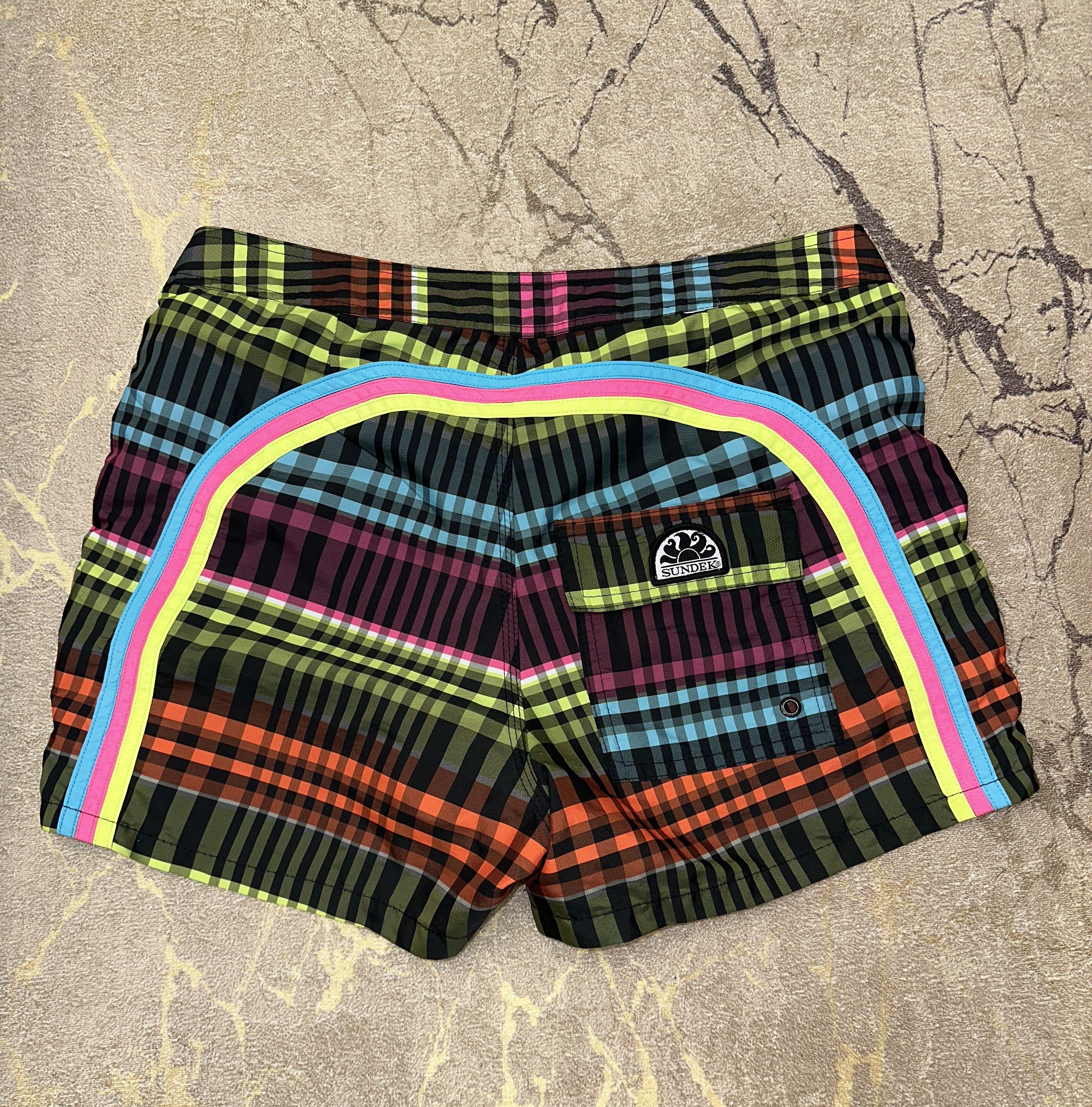 Sundek Tartan Sundek 32 Check Beach Shorts Trunks Bath Size 32 S M Size US 32 / EU 48 - 8 Thumbnail