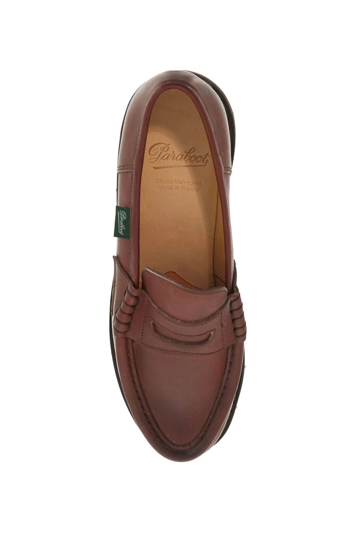 Paraboot o1s22i1n1224 Leather Orsay Moccasins in Marroon Size US 7.5 / IT 37.5 - 2 Thumbnail