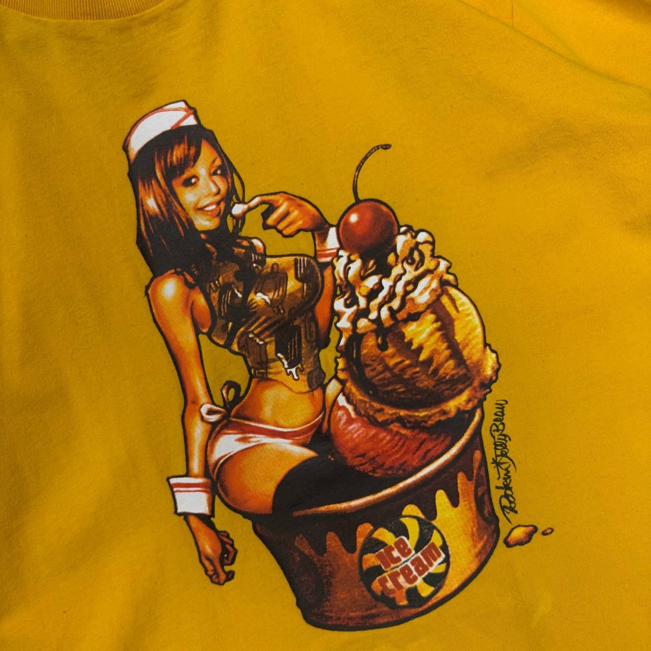 Billionaire Boys Club VINTAGE ICE CREAM BBC ANIME GIRL T-SHIRT SIZE M Size US M / EU 48-50 / 2 - 2 Thumbnail