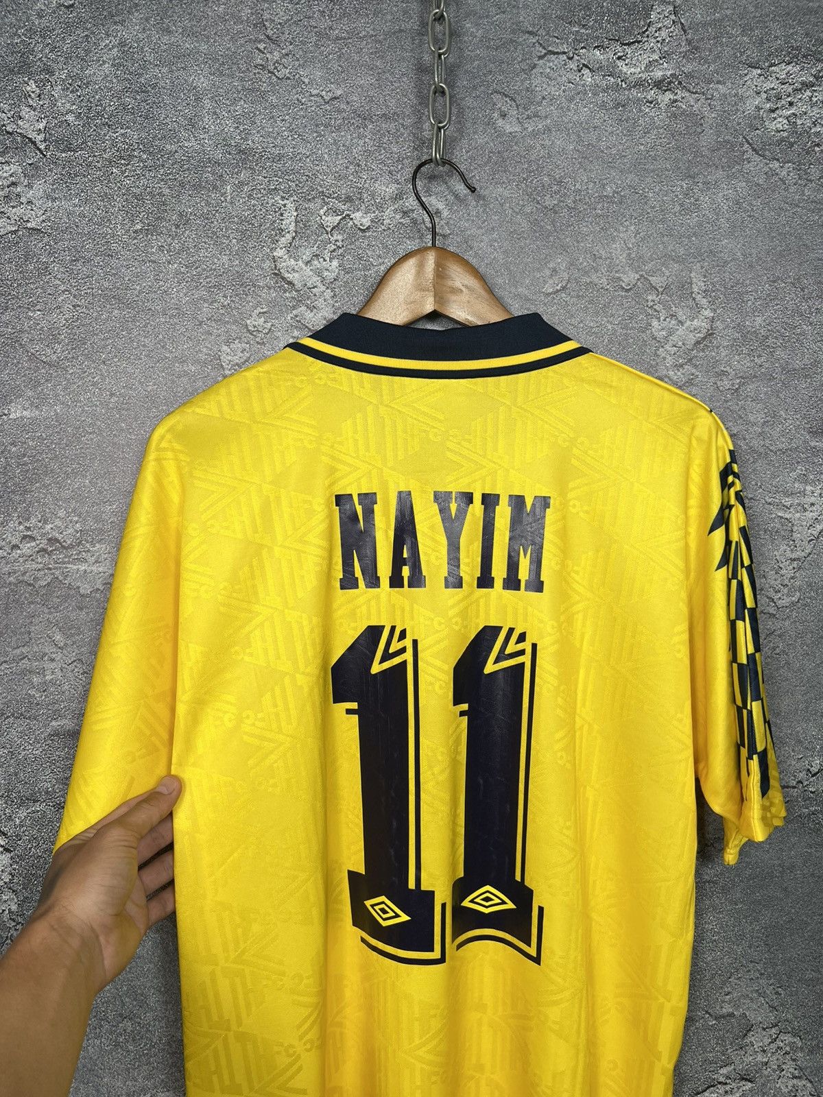 Umbro Tottenham Hotspur 1991/1995 #11 Nayim Away Shirt Jersey Size US XXL / EU 58 / 5 - 12 Thumbnail