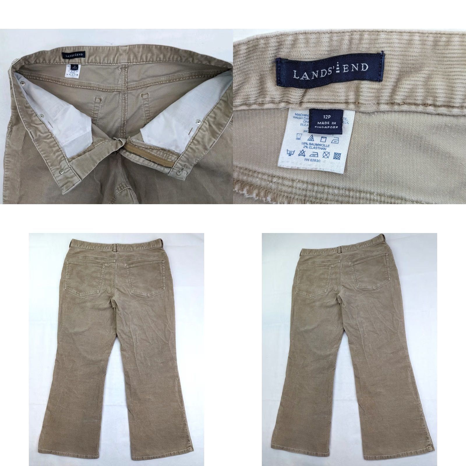 Lands' End Item Specifications: Color: Black Size 34" / US 12 / IT 48 - 8 Thumbnail