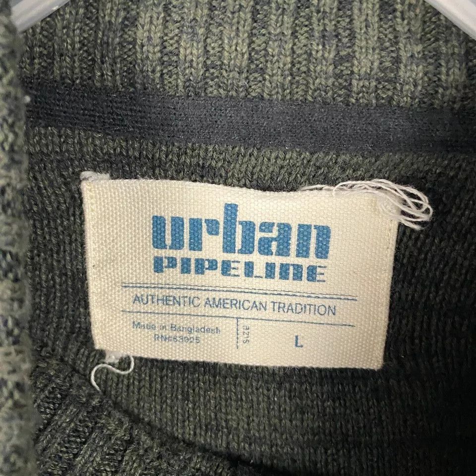 Other Urban Pipeline Sweater Men's Large 1/4 Zip Mock Neck L Size US L / EU 52-54 / 3 - 2 Thumbnail