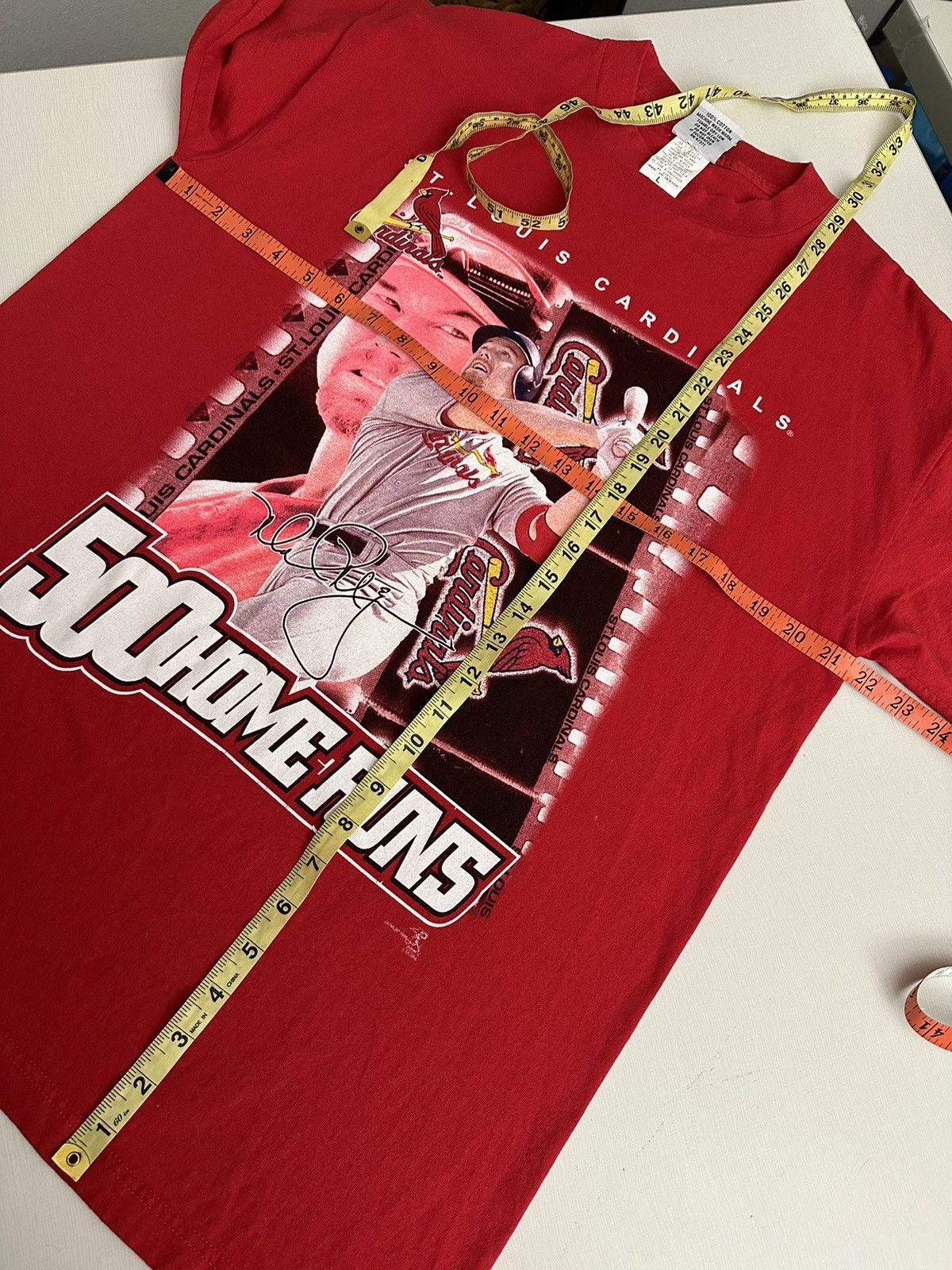MLB Vintage 1999 ST LOUIS CARDINALS “500 Home Runs” MLB Tshirt Size US L / EU 52-54 / 3 - 8 Thumbnail