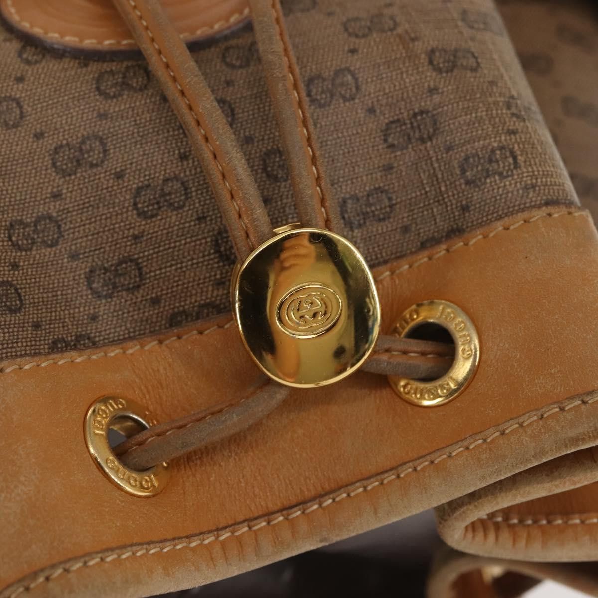 Gucci GUCCI Micro GG Supreme Shoulder Bag Pvc Beige Gold 001 165 Size ONE SIZE - 7 Thumbnail