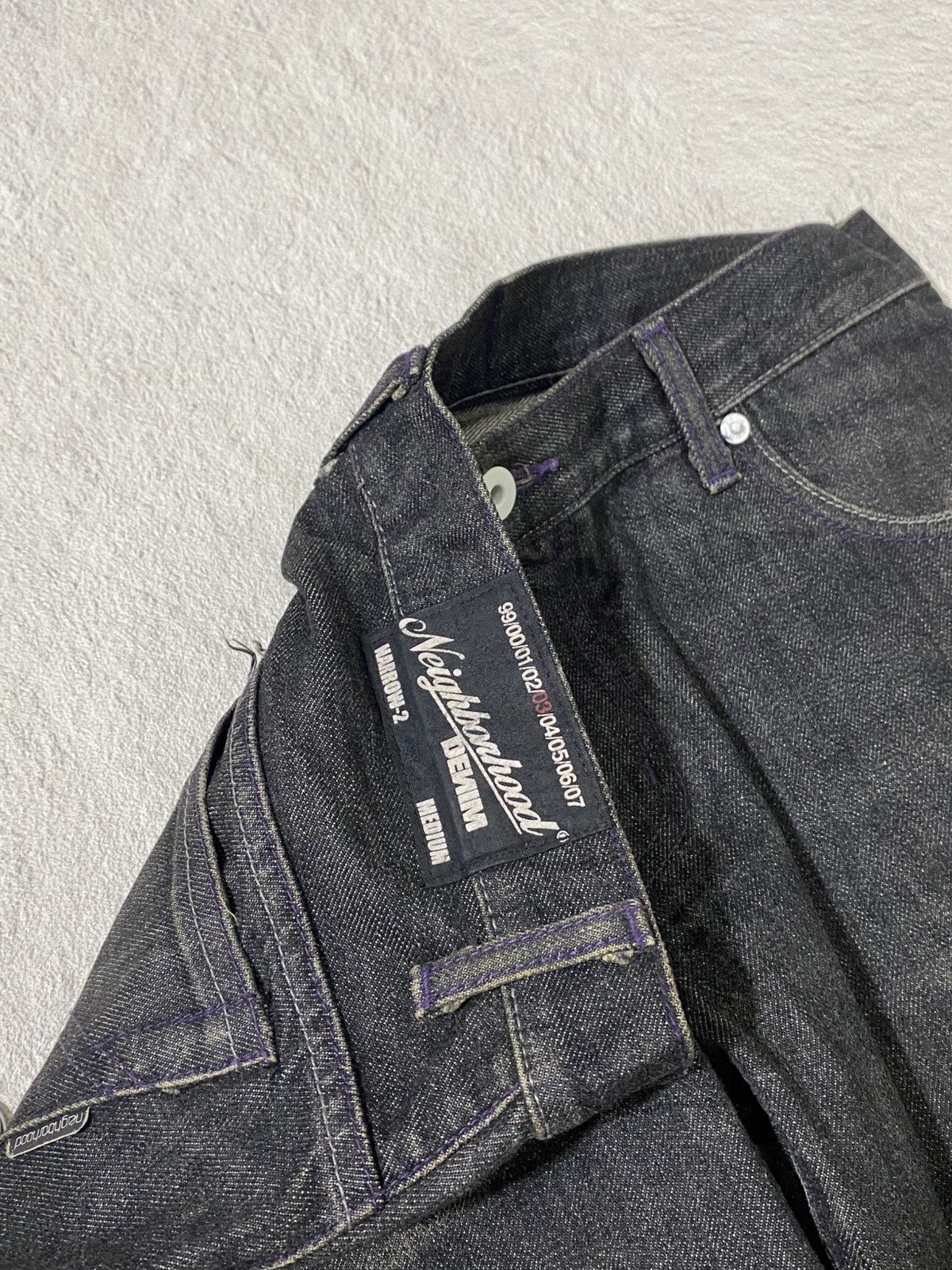 Neighborhood SICK 💸Neighborhood 03 Wash Black Selvedge Jeans Size US 31 - 3 Thumbnail