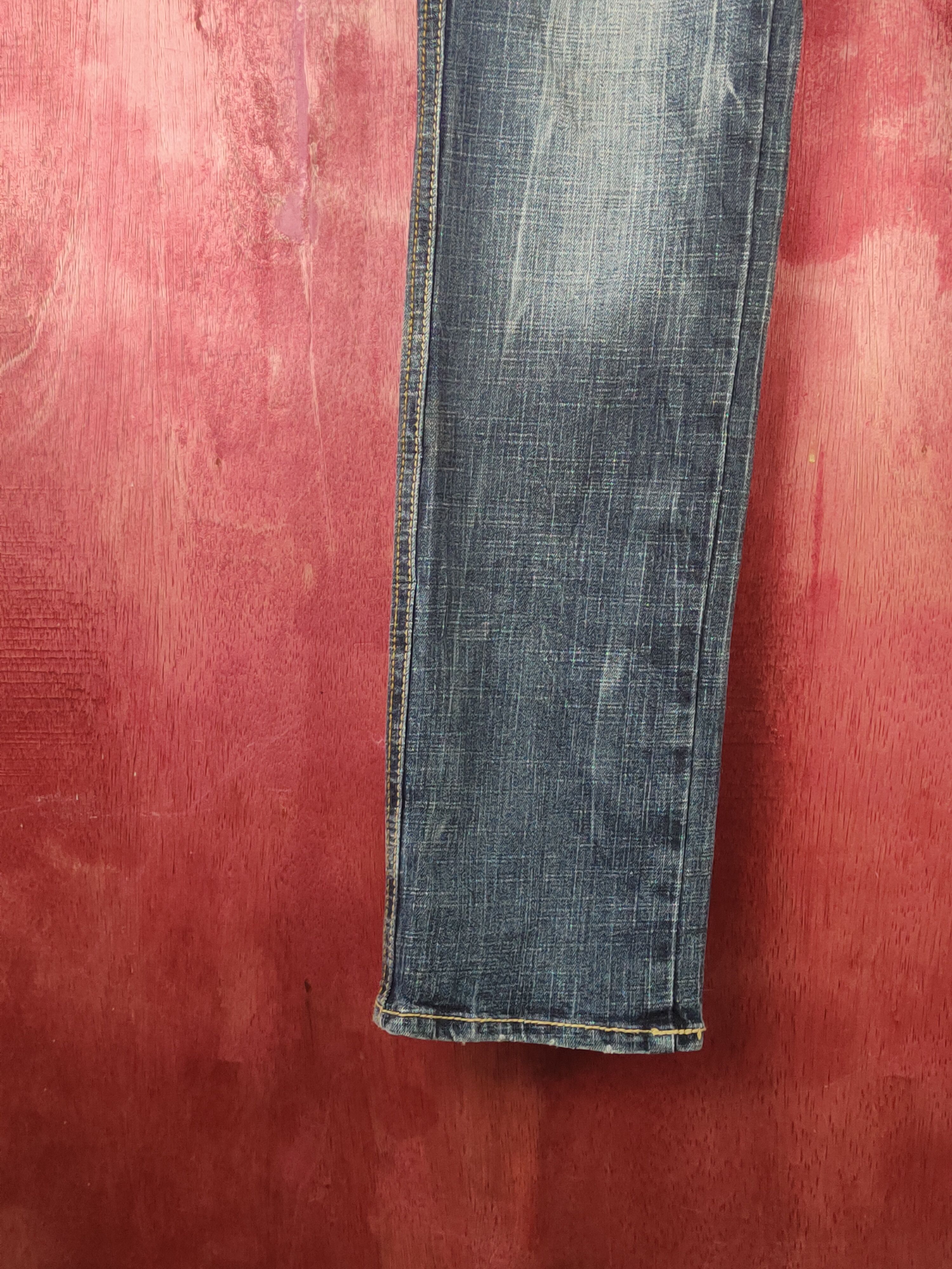 Japanese Brand Urban Crush Dark Blue Distressed Ripped Jeans #S2369 Size 30" / US 8 / IT 44 - 4 Thumbnail