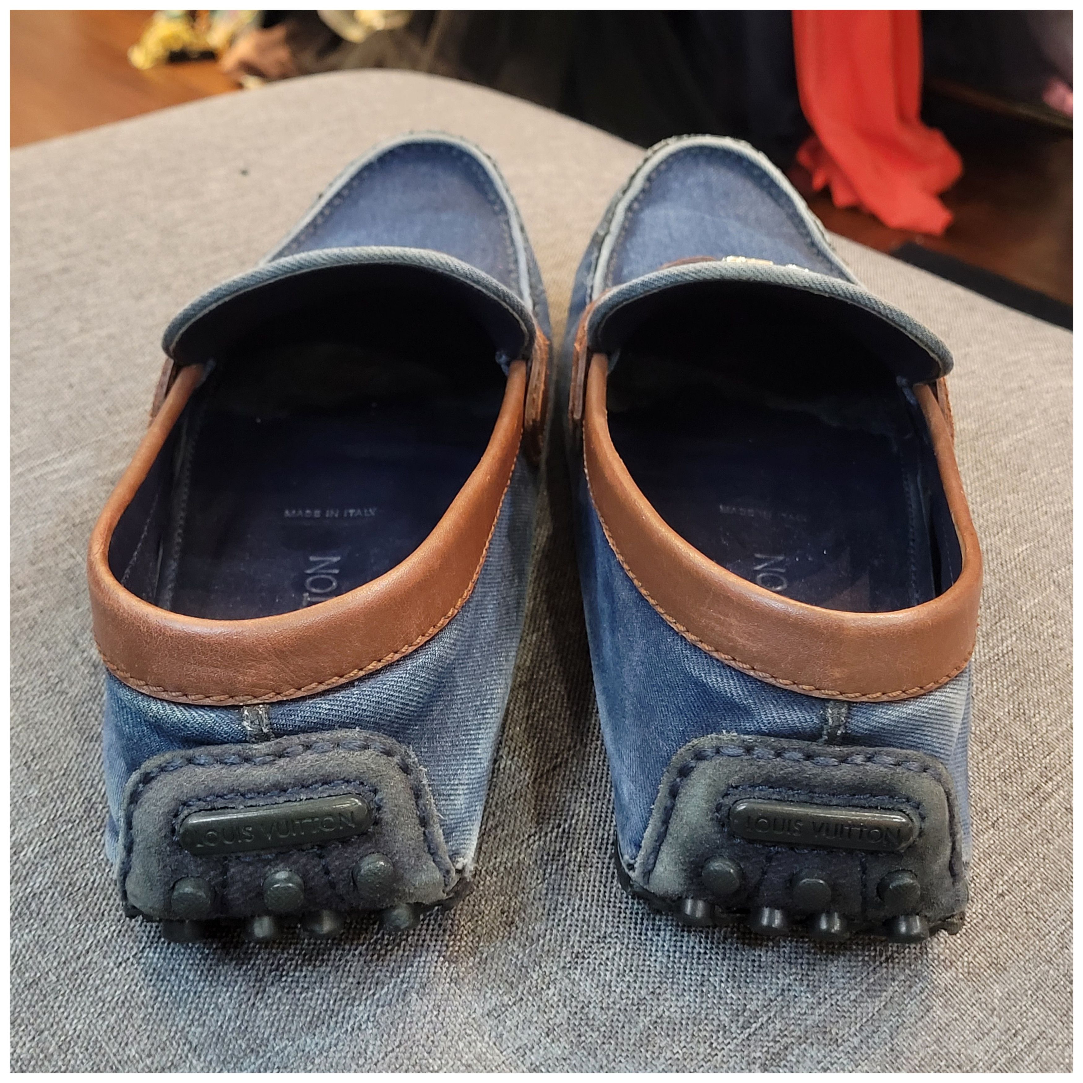 Louis Vuitton Louis Vuitton Hockenheim Denim Moccasin Loafer Size US 9 / EU 42 - 2 Thumbnail