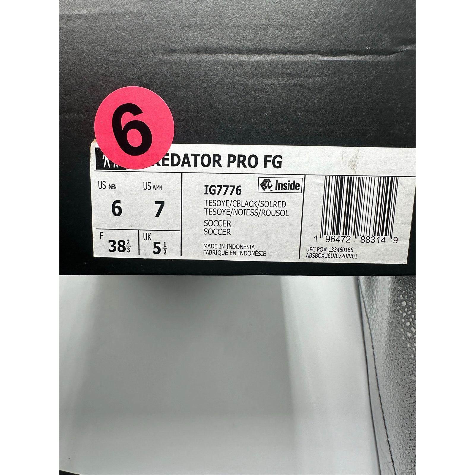 Adidas Adidas Predator 24 Pro FG Team “Solar Yellow” size 6 men’s Size US 6 / EU 39 - 7 Thumbnail