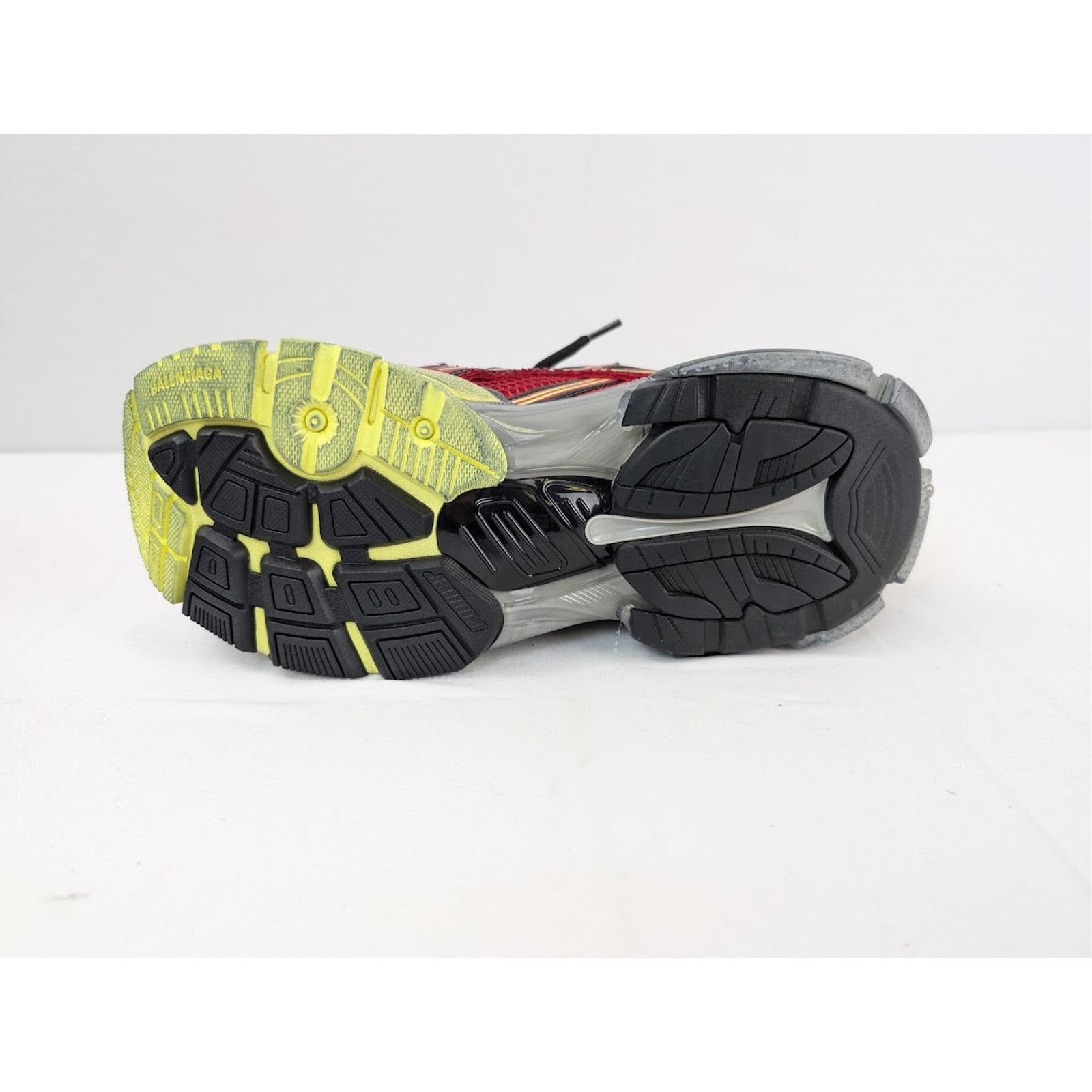 Balenciaga o1rshd1 Mesh Rubber Runner in Red/Yellow/Grey/Black Size US 10 / EU 43 - 9 Thumbnail