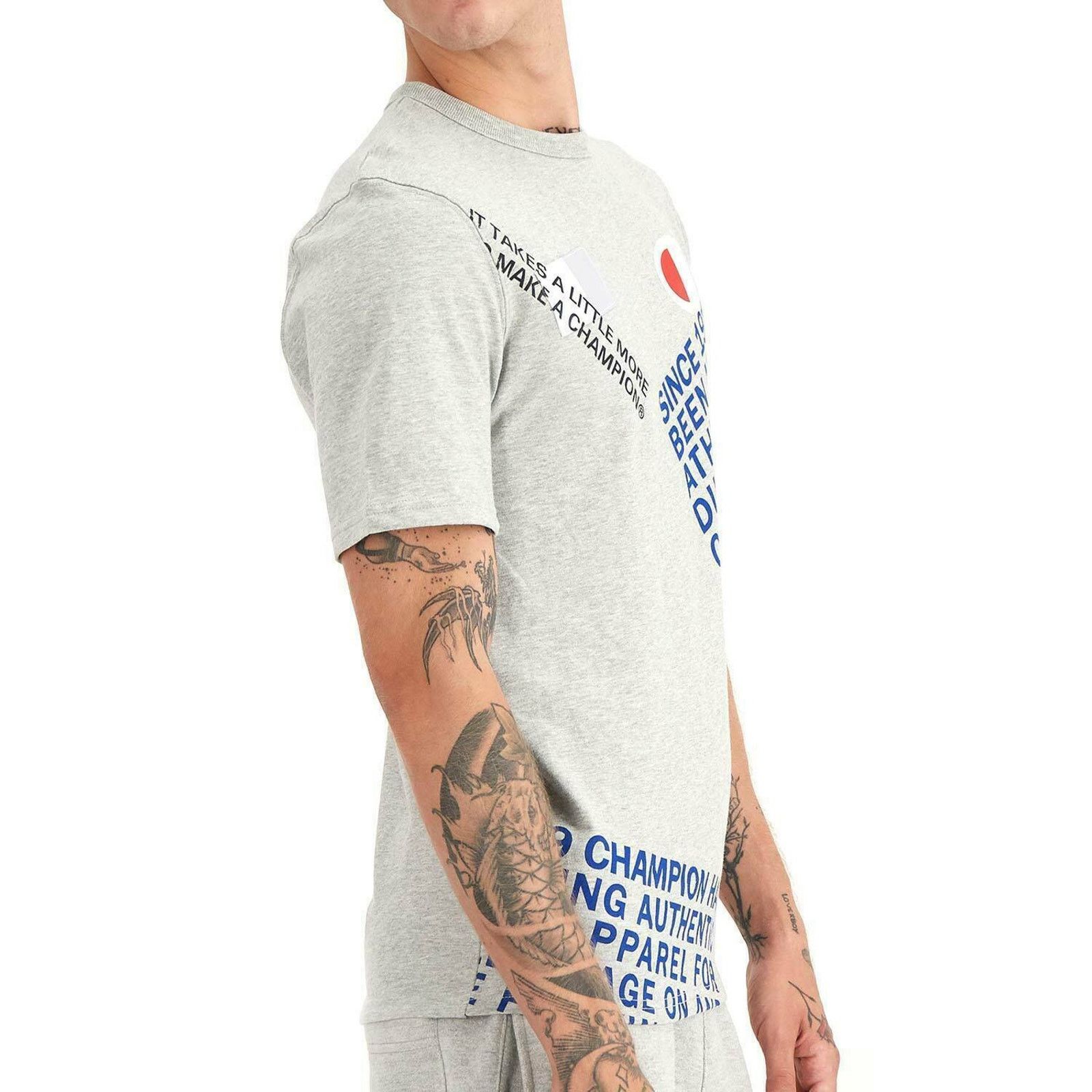 Champion Champion T-Shirt Men XL Graphic Tee Crewneck Gray Short Size XL / US 12-14 / IT 48-50 - 5 Thumbnail