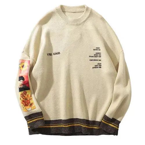 Japanese Brand × Vintage Van Gogh Painting Embroidery Knitted Sweater Size US L / EU 52-54 / 3 - 3 Thumbnail