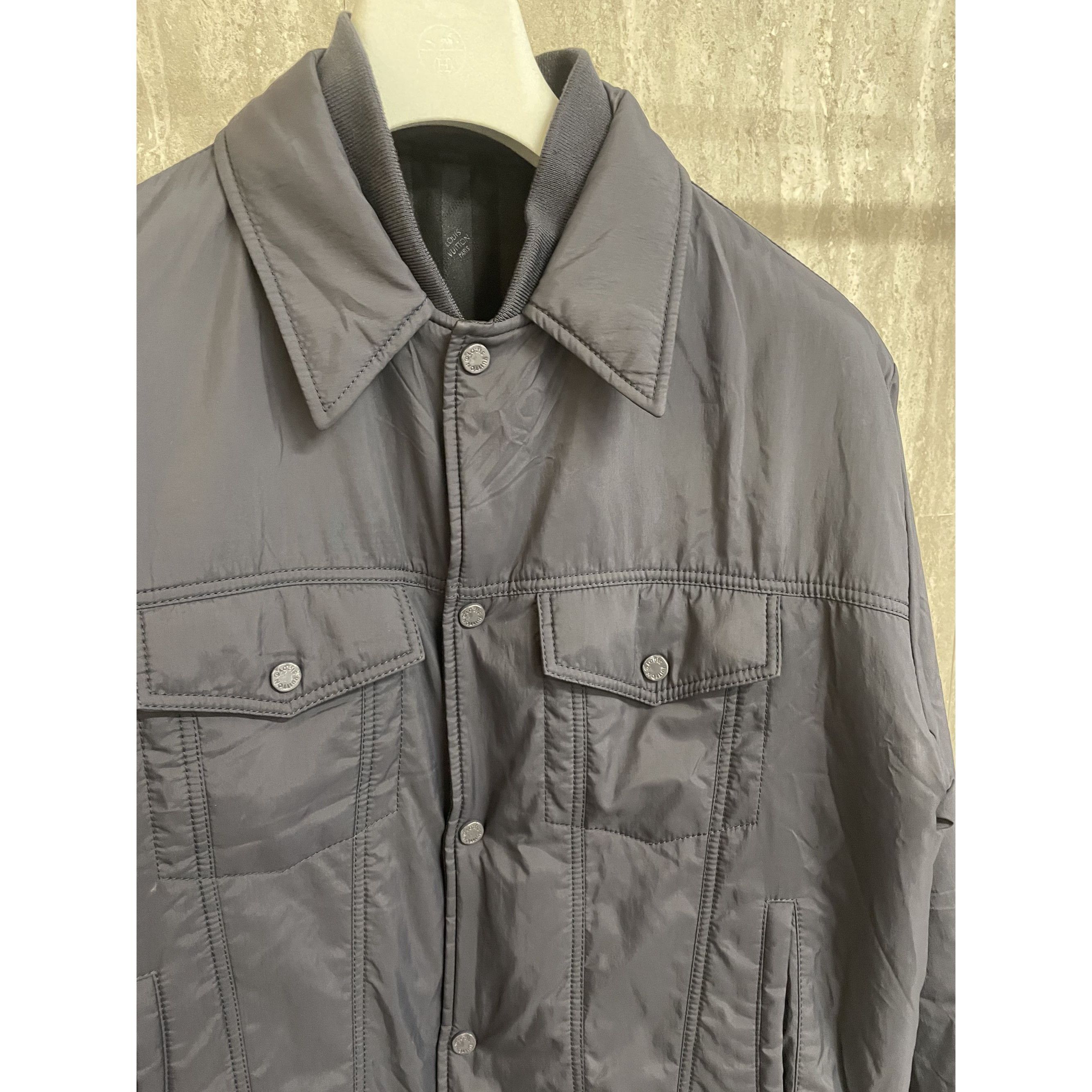 Louis Vuitton Louis Vuitton Mens Navy Quilted Jacket Size 52 Size US L / EU 52-54 / 3 - 6 Thumbnail