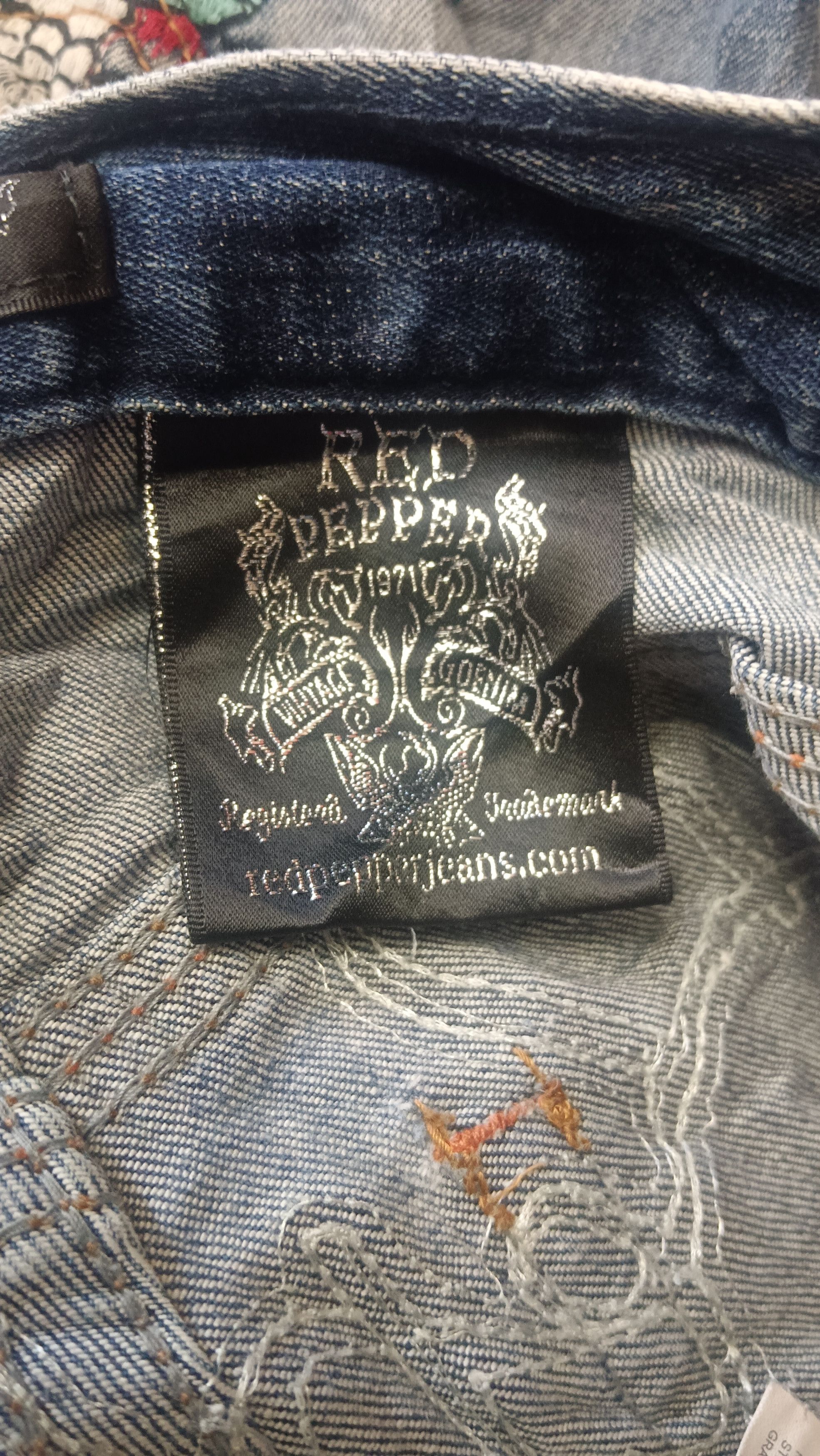 Ed Hardy × Japanese Brand Redpepper Jeans embossed Ed Hardy Size US 31 - 8 Thumbnail