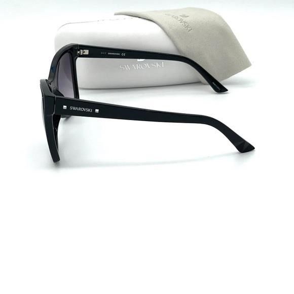 Swarovski SWAROVSKI SK0109 001 Black / Dark Gray 56mm Sunglasses Size ONE SIZE - 4 Thumbnail