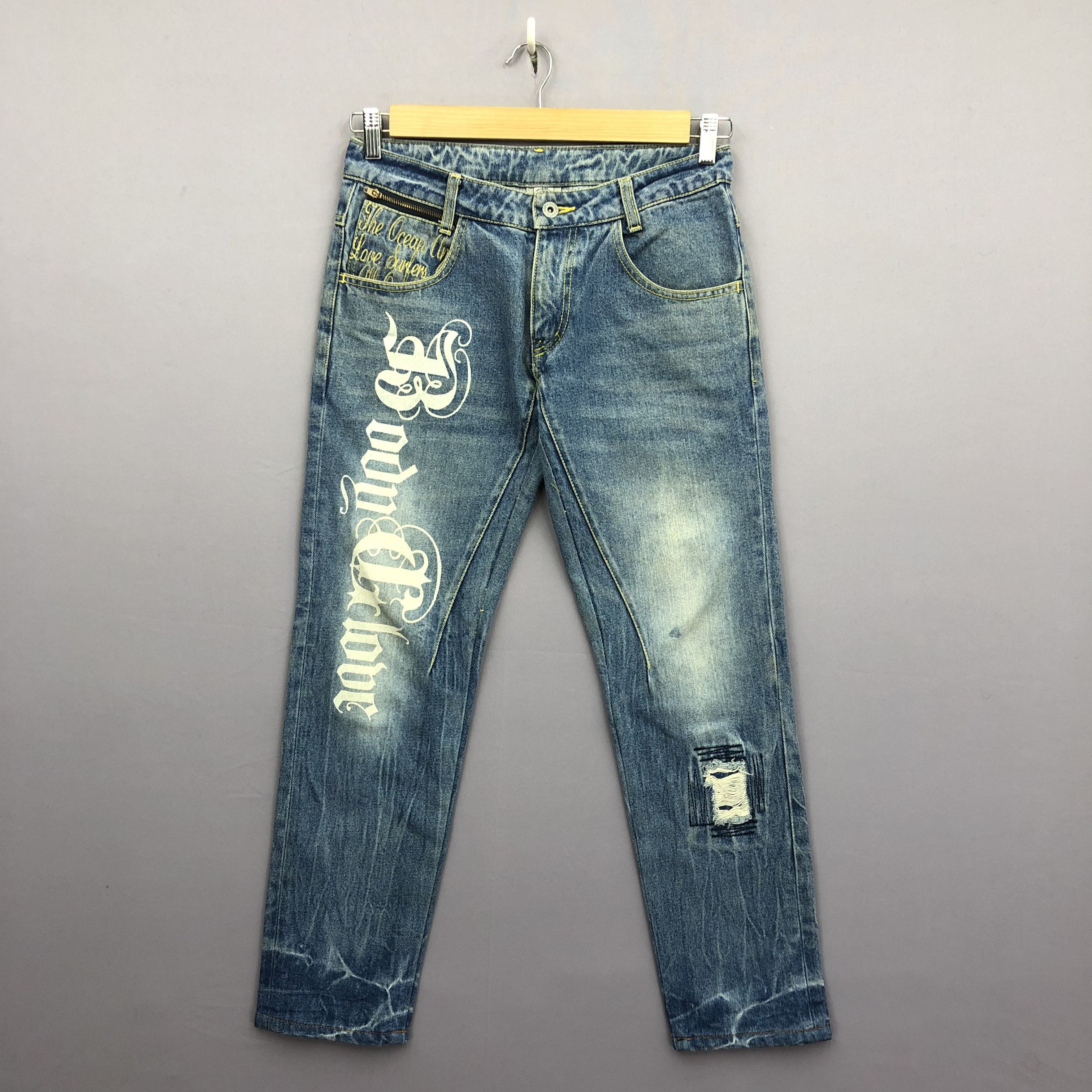Body Glove Vintage 90s Body Glove Faded Light Wash Surfwear Jeans Denim Size US 30 / EU 46 - 1 Thumbnail