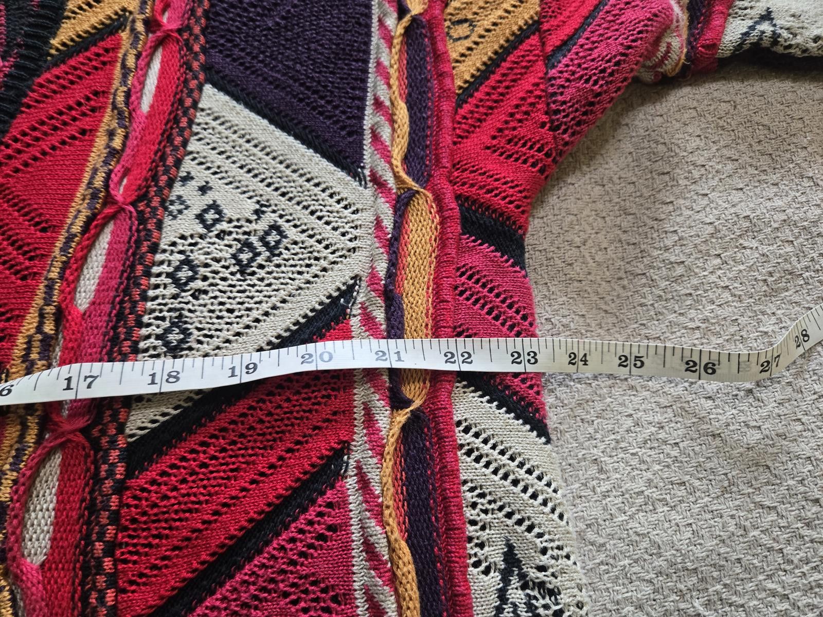 Other Carlo Alberto Cardigan M | 90s 3D Knit Statement Size US M / EU 48-50 / 2 - 7 Thumbnail